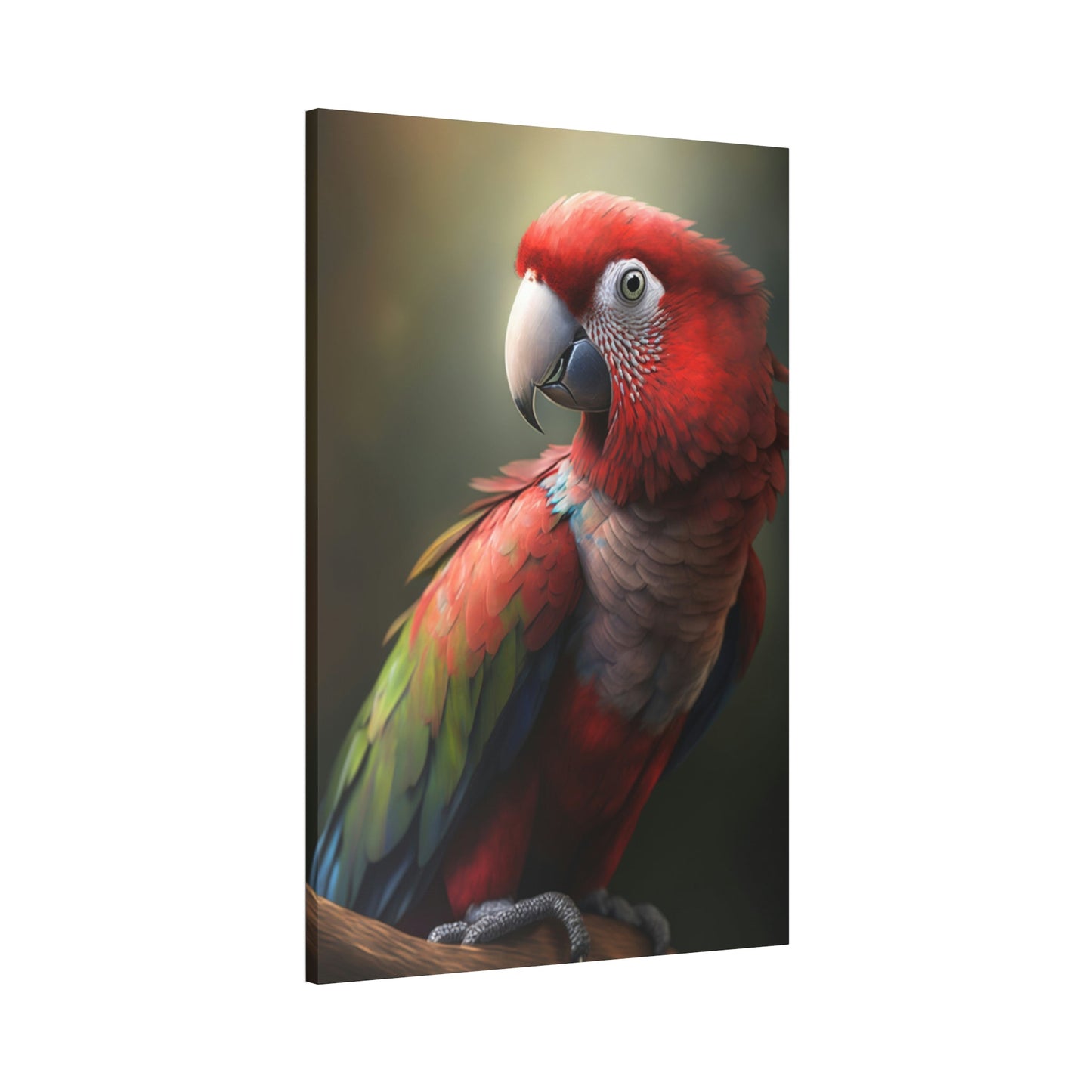 Feathered Frenzy: A Canvas of Parrot Energy and Enthusiasm