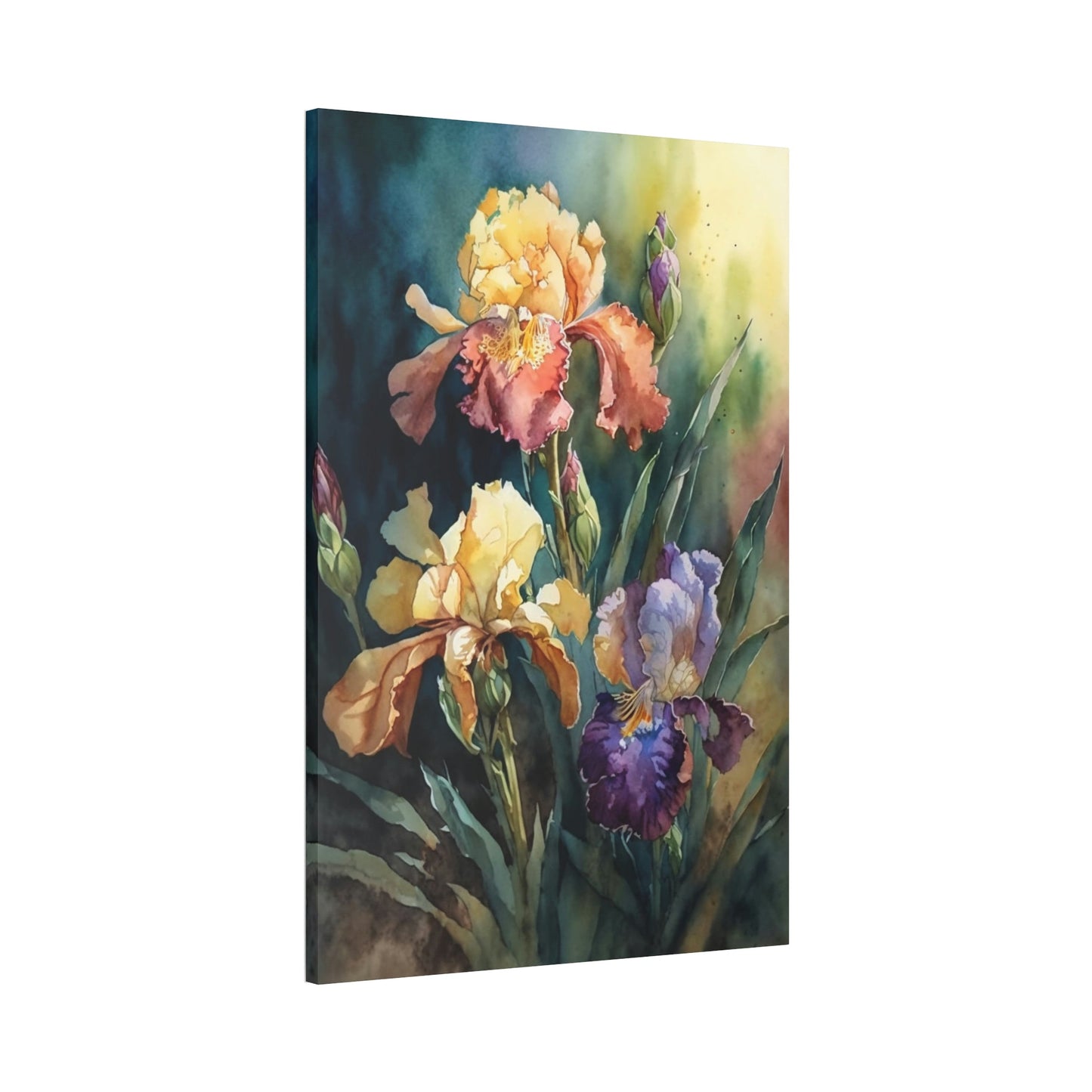 Iris Melodies: A Canvas of Floral Rhythms and Textures