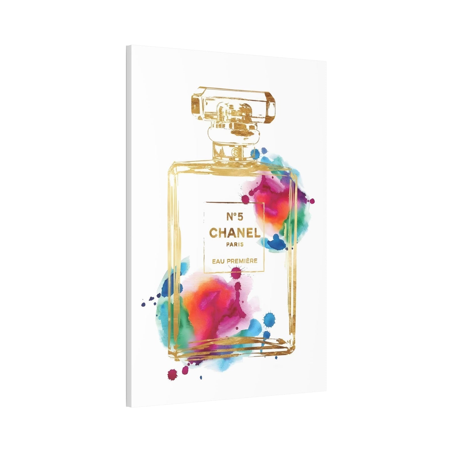 Iconic Beauty: Chanel-Inspired Print on Natural Canvas & Poster