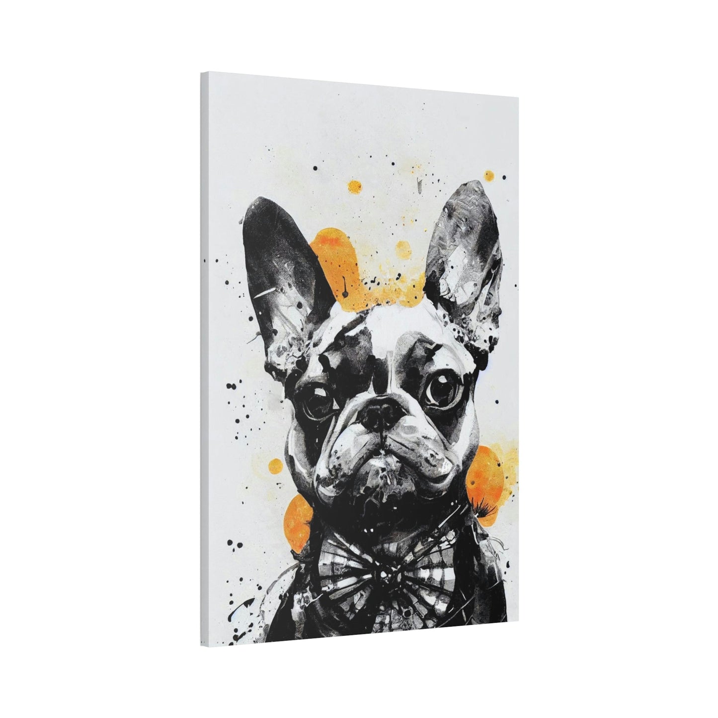 Puppy Love: Wall Art of a Sweet Dog on Natural Canvas