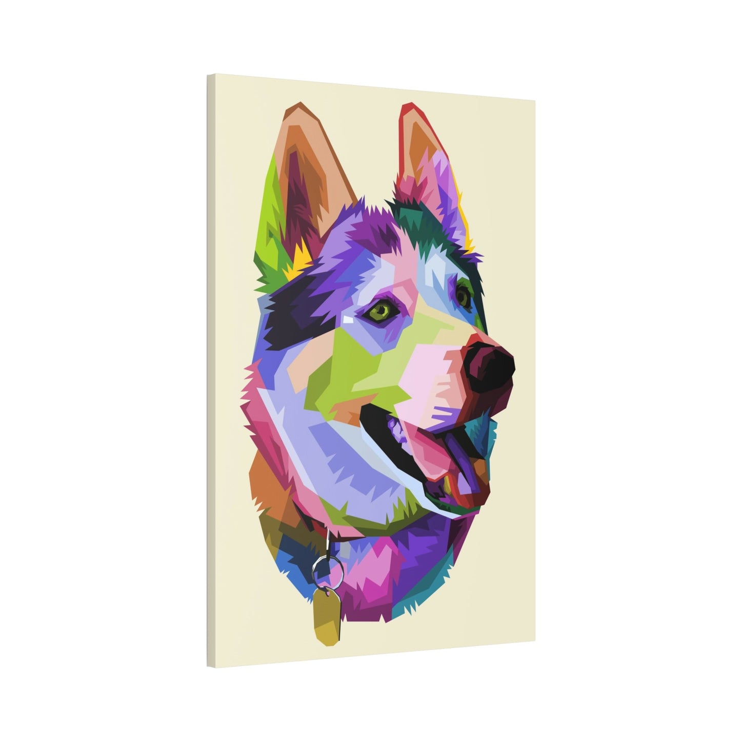 Loyal Companion: Natural Canvas & Poster Wall Art of a Devoted Dog