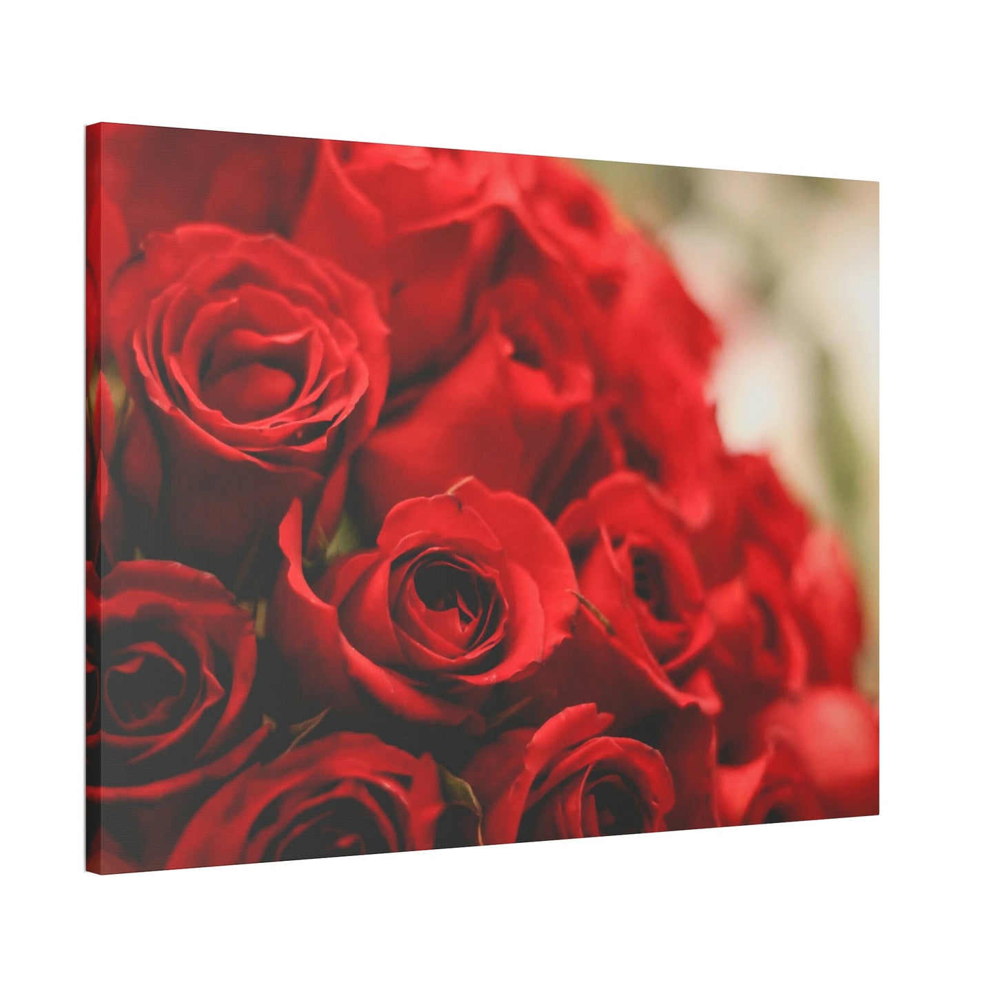 The Beauty of Roses: A Realistic Painting on Canvas