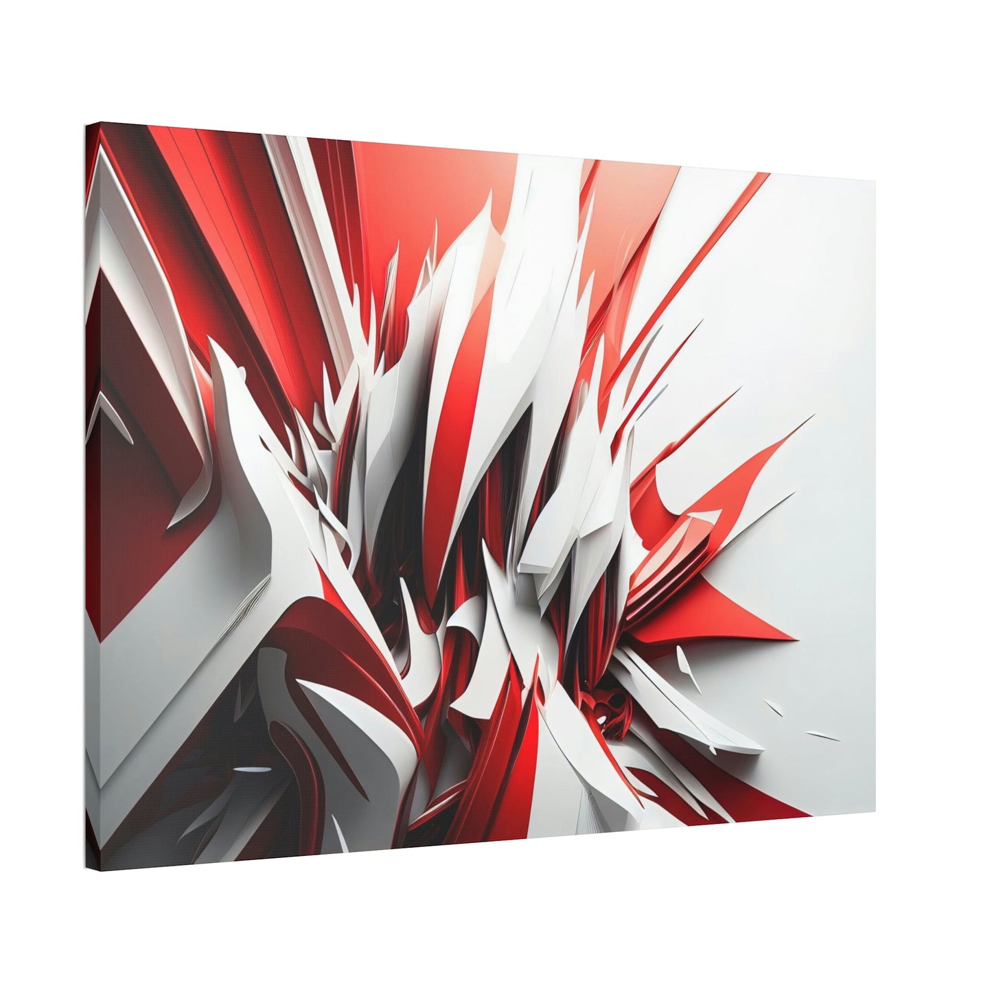 The Art of Intensity: Red Abstract Print on Canvas and Wall Art