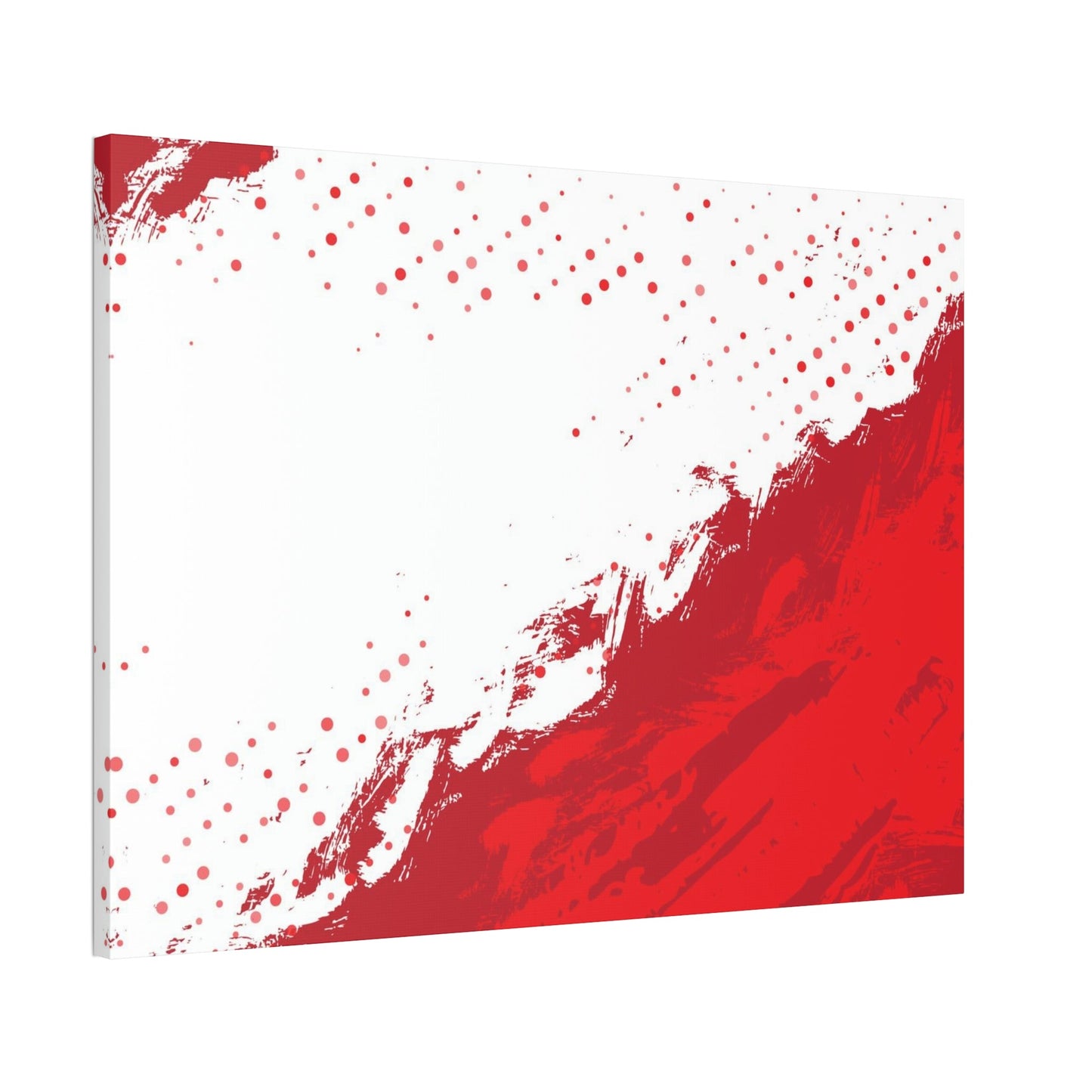 The Power of Color: Red Abstract Prints and Wall Art on Natural Canvas & Poster