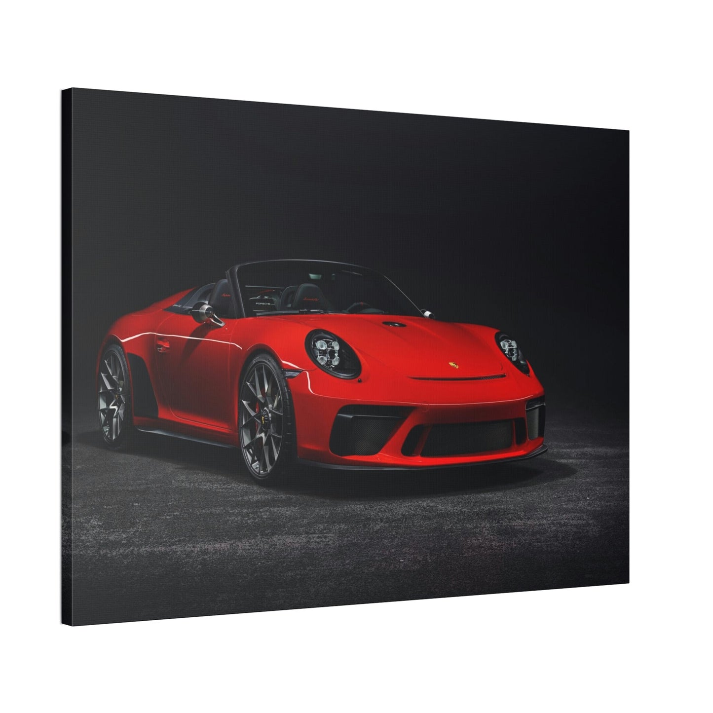 A Classic in the Making: The Timeless Appeal of a Red Porsche on Canvas & Poster