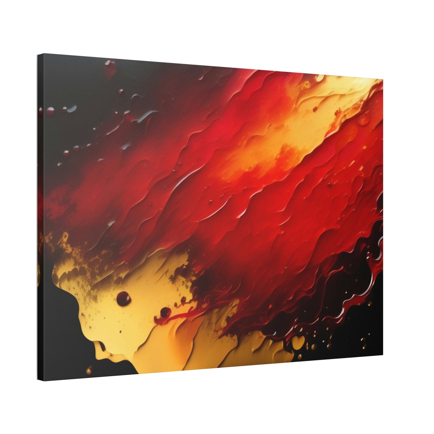 Shades of Passion: A Red Abstract Art Print on Poster and Canvas
