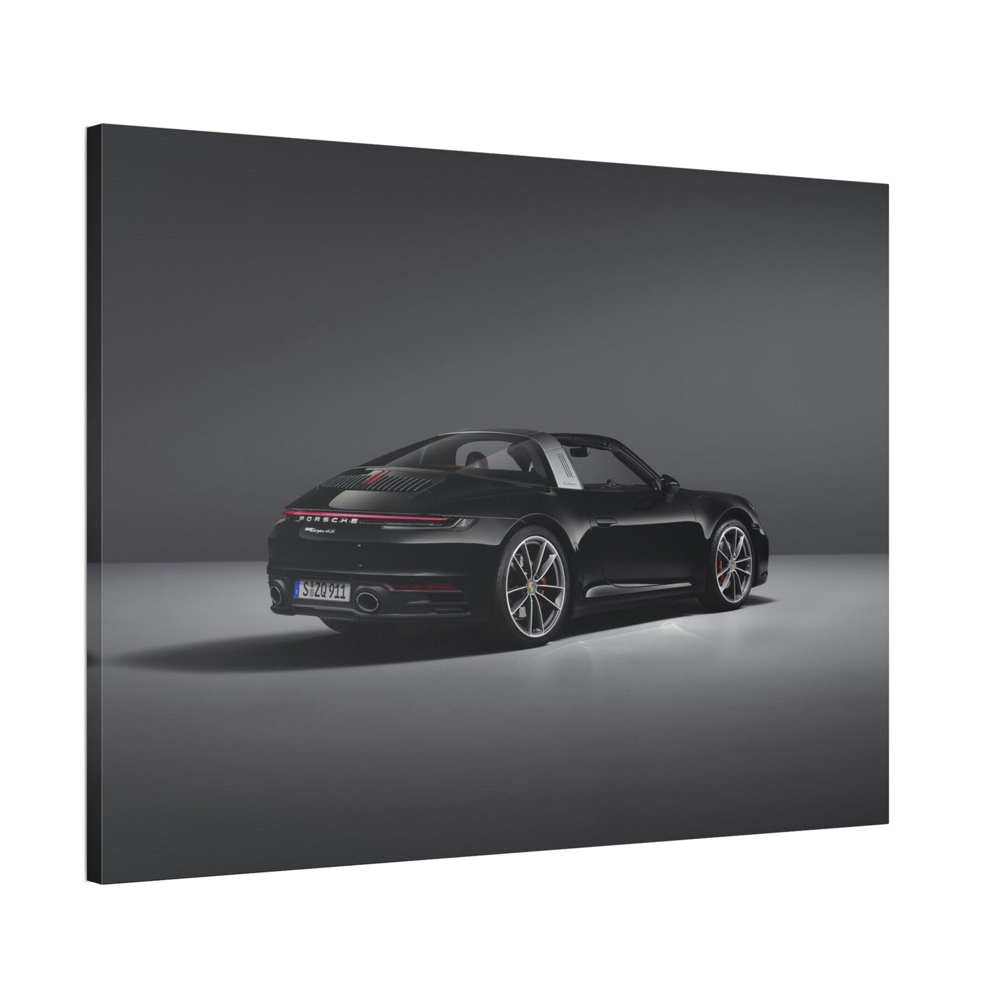 Porsche's Power and Beauty: A Natural Canvas & Poster Print for Car Aficionados