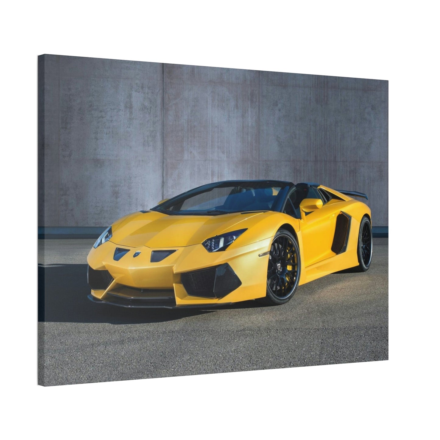 The Majesty of Lamborghini: Striking Print on Natural Canvas & Poster