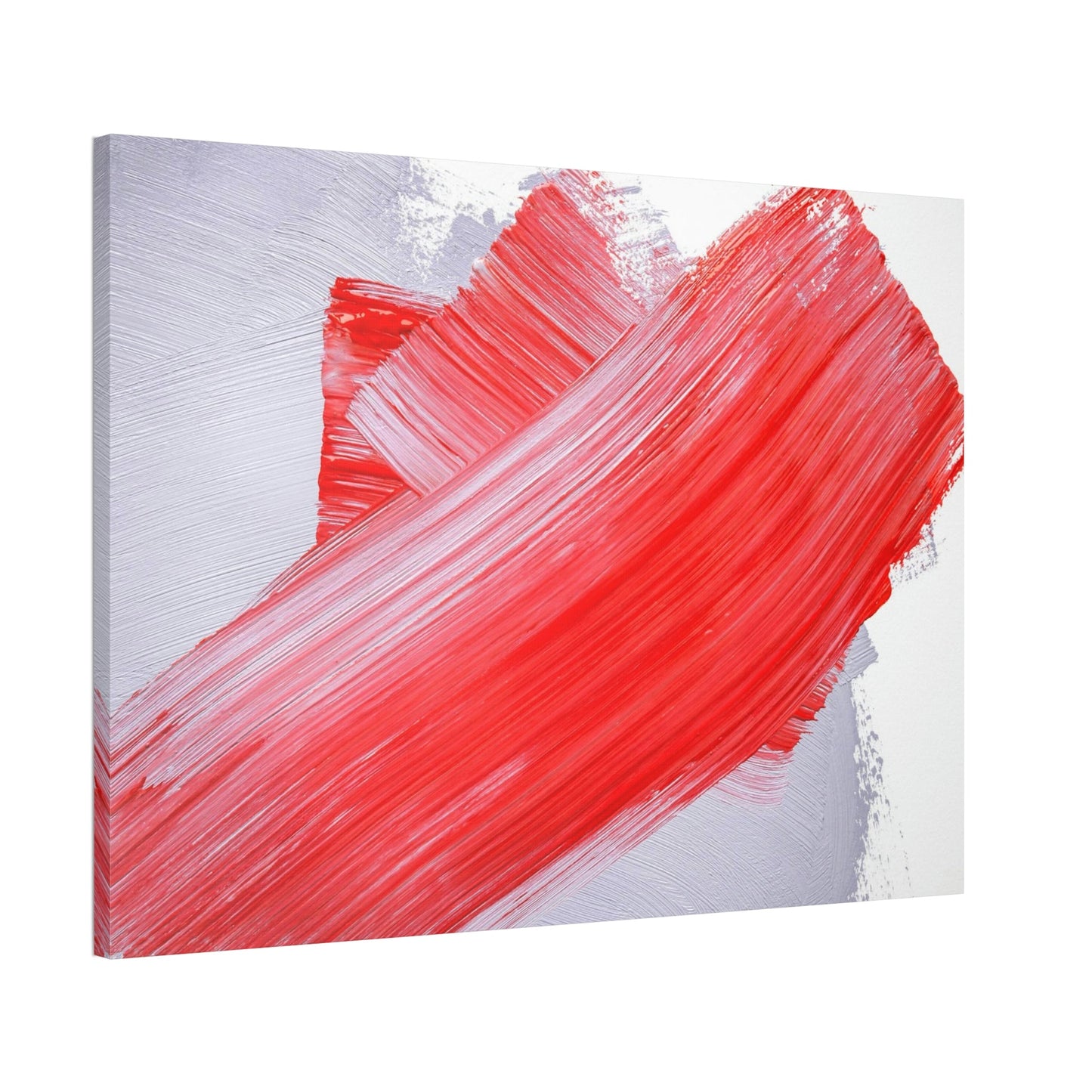 Red Abstract Delight: Natural Canvas and Framed Poster for Your Wall Art