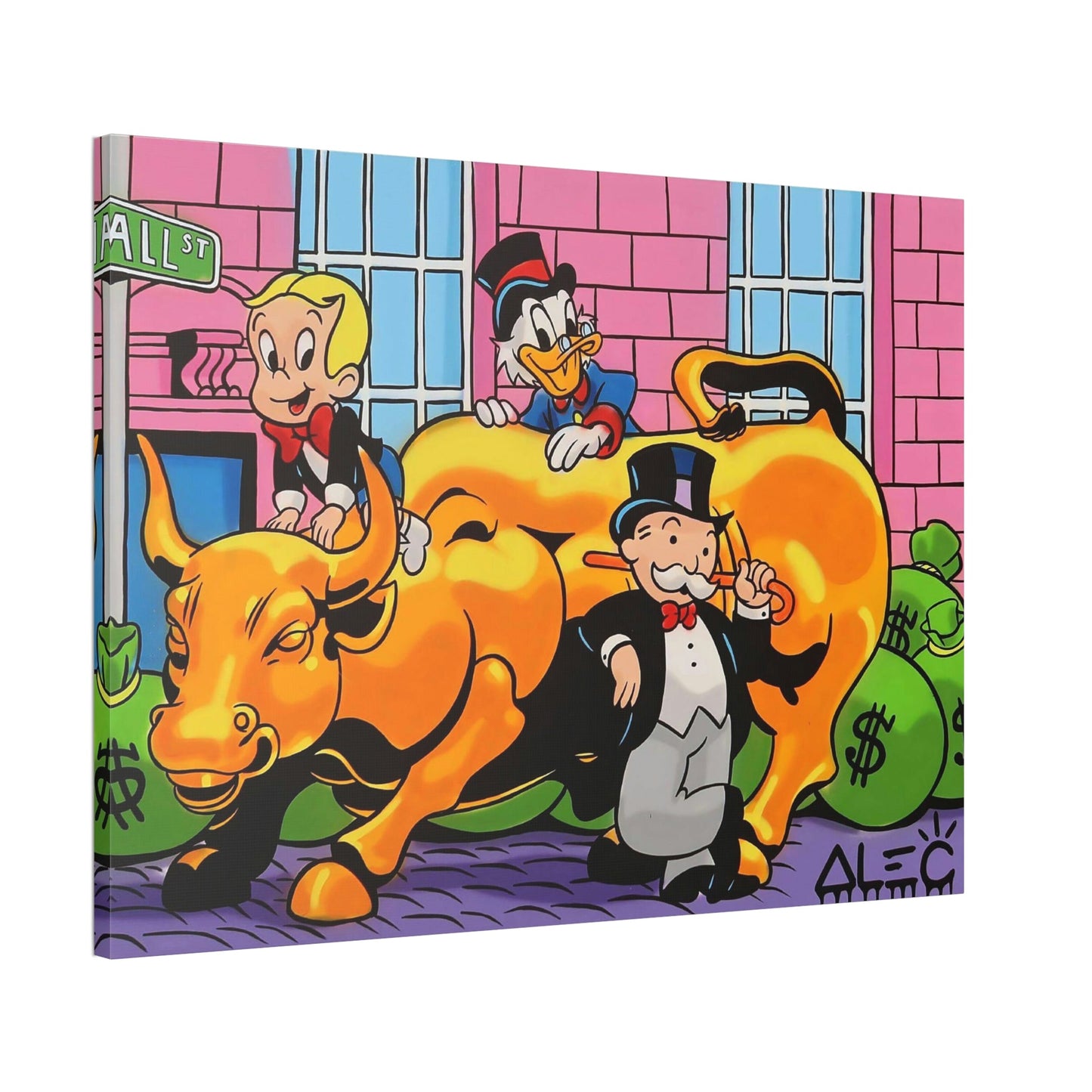 Urban Art with a Twist: Alec Monopoly's Framed Canvas & Poster Prints