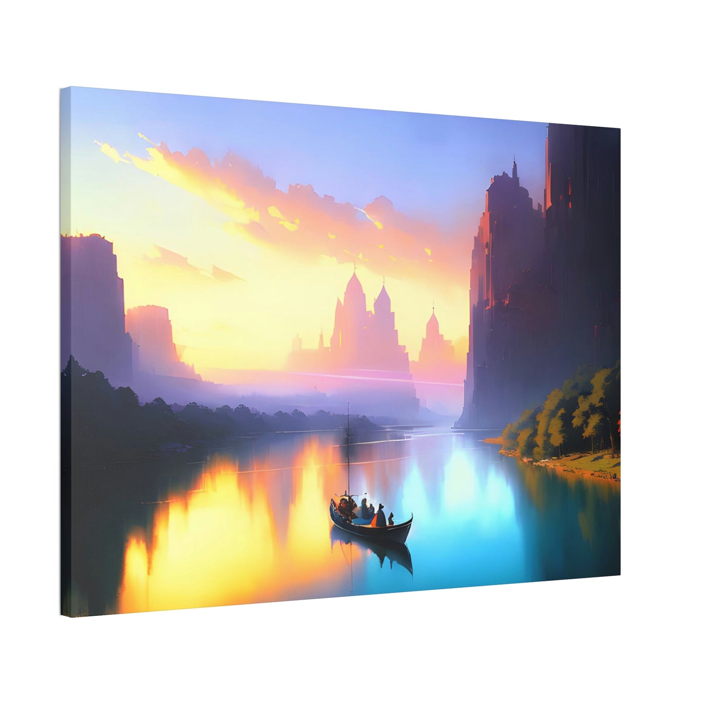 River Dreams: Wall Art and Canvas Print of Serene Lakes and Rivers