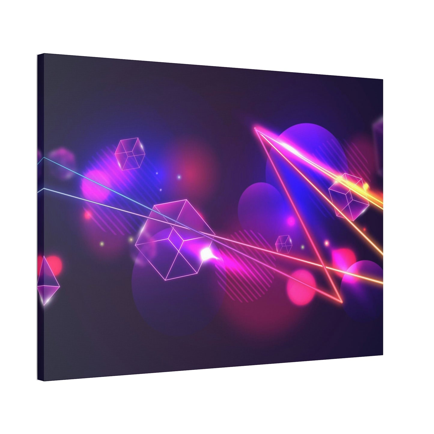 Radiant Abstraction: Vibrant Canvas Prints for Mesmerizing Wall Art Decor