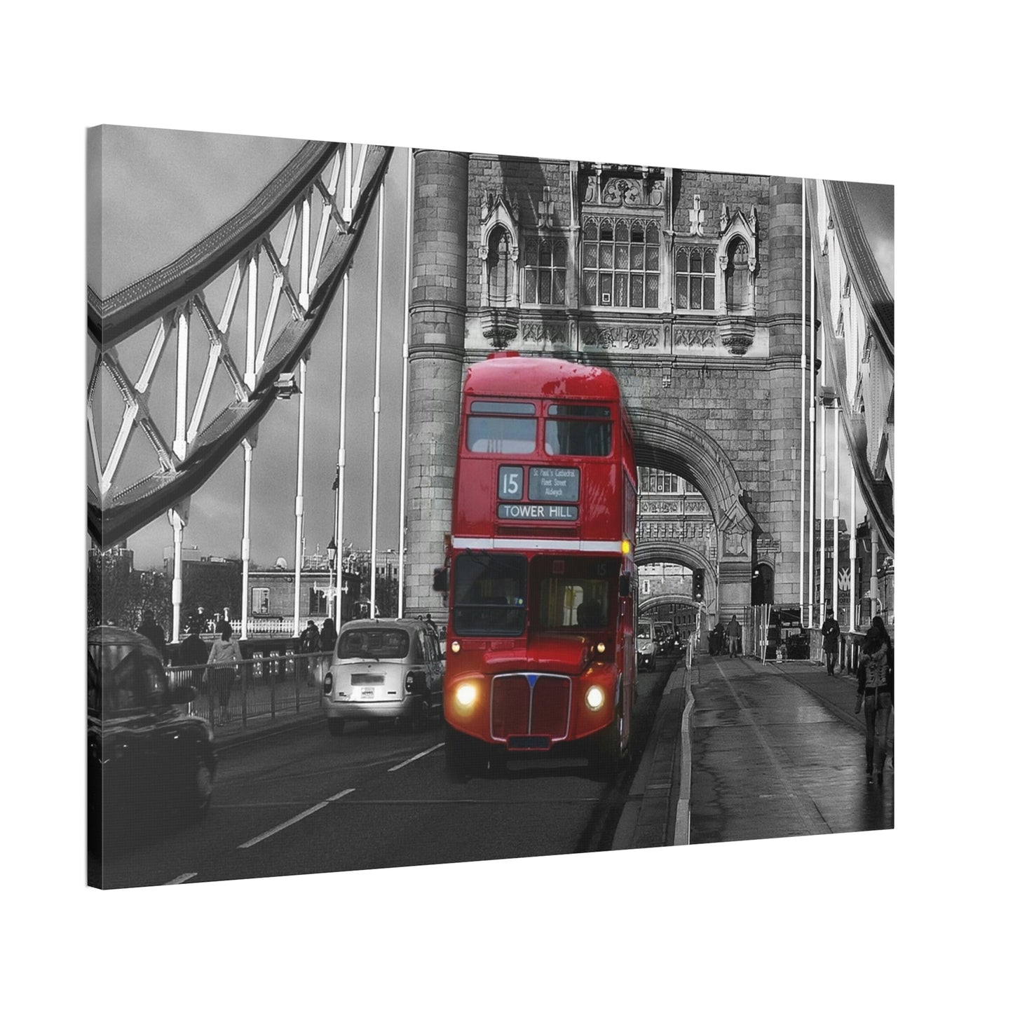 City Rhythms: High-Quality Print on Canvas & Poster portraying a Vibrant Bus