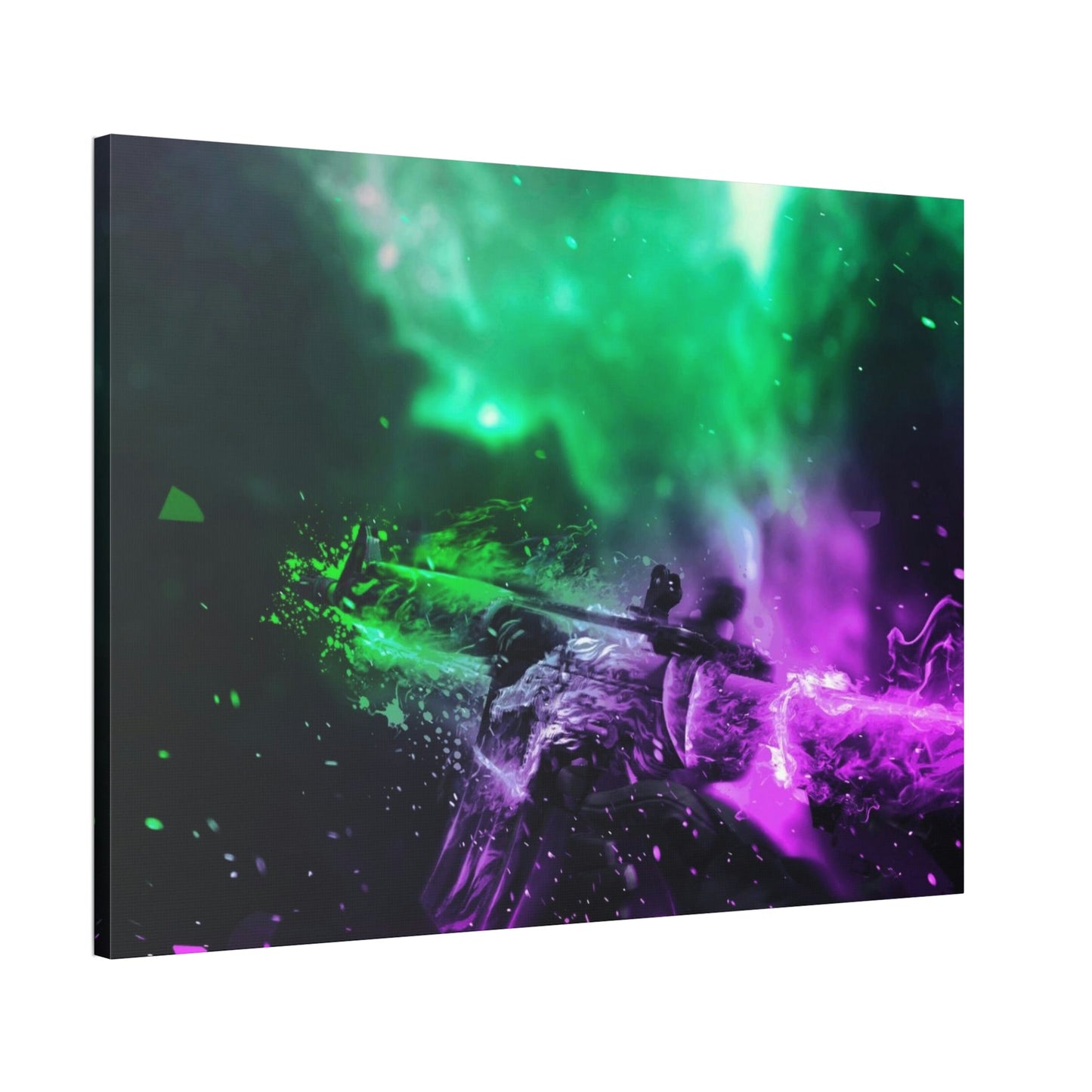 Counter Strike Chronicles: Immersive Gaming Art on Natural Canvas & Poster