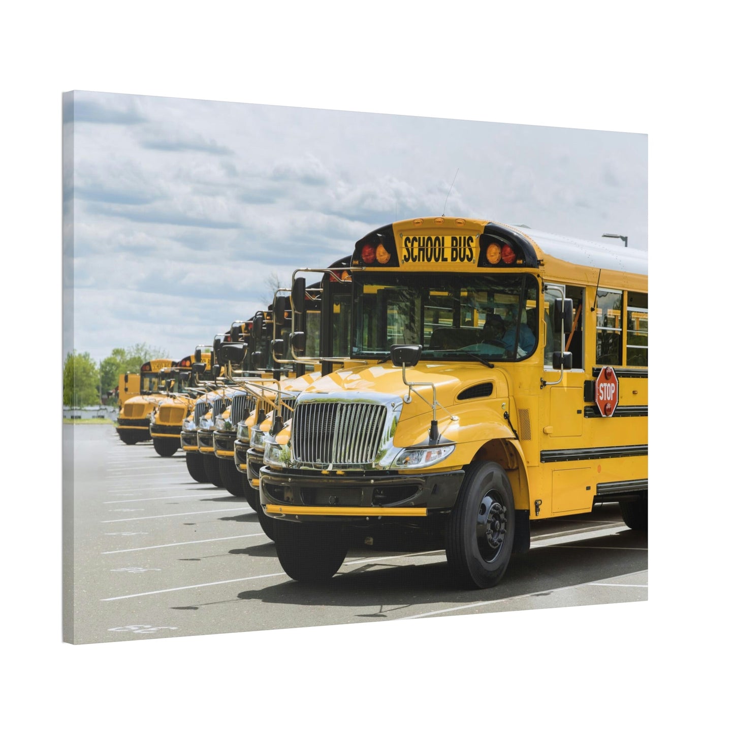 The Artful Commute: Expressing the Bus's Soul on Canvas & Poster