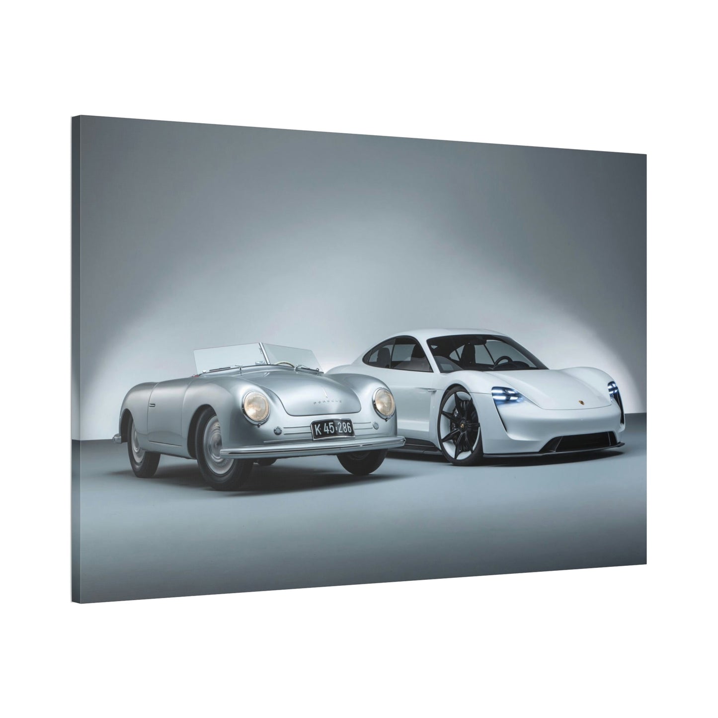 Porsche Pair: A High-Quality Print on Canvas & Poster of Two Classic Cars