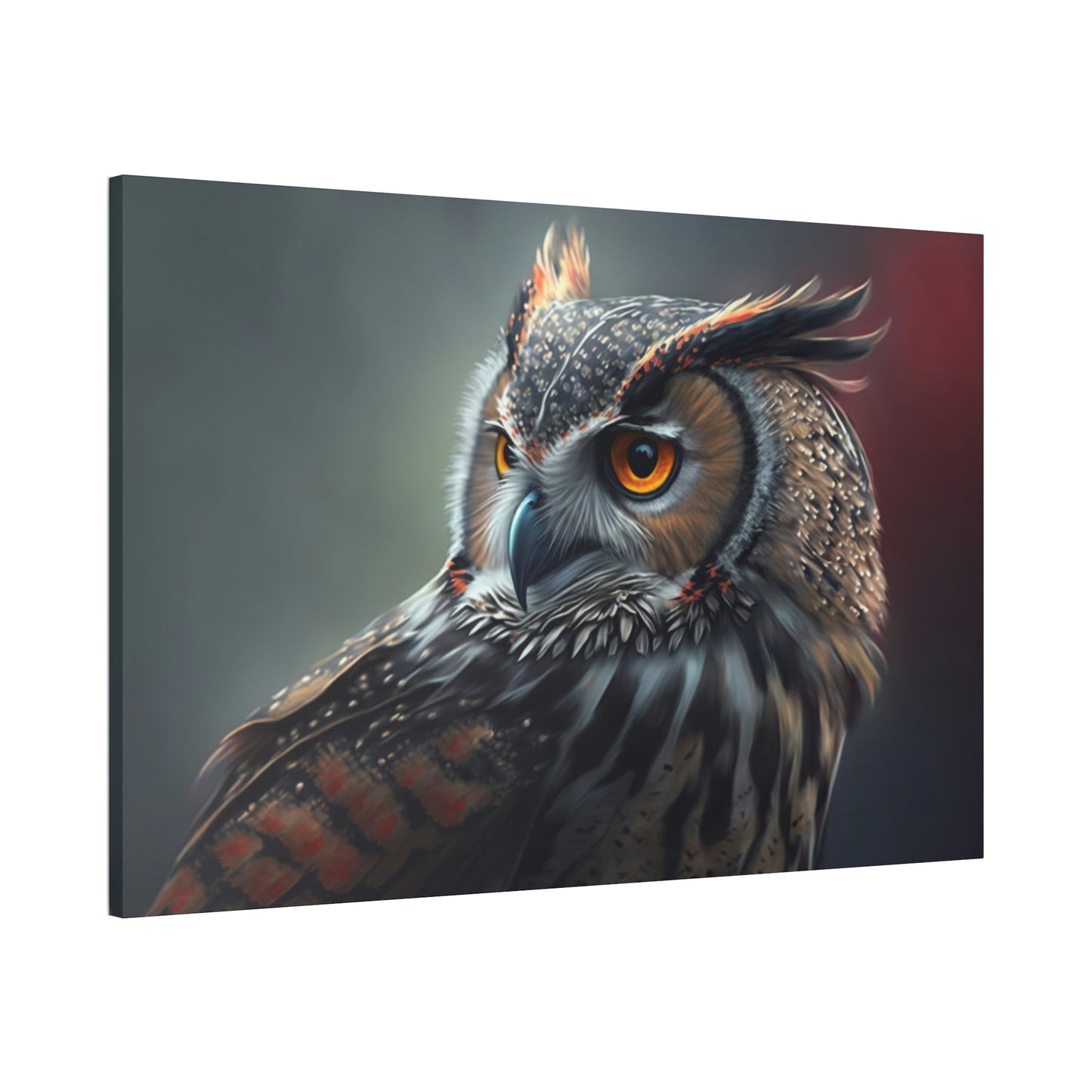 Nocturnal Wonders: A Painting of Owl