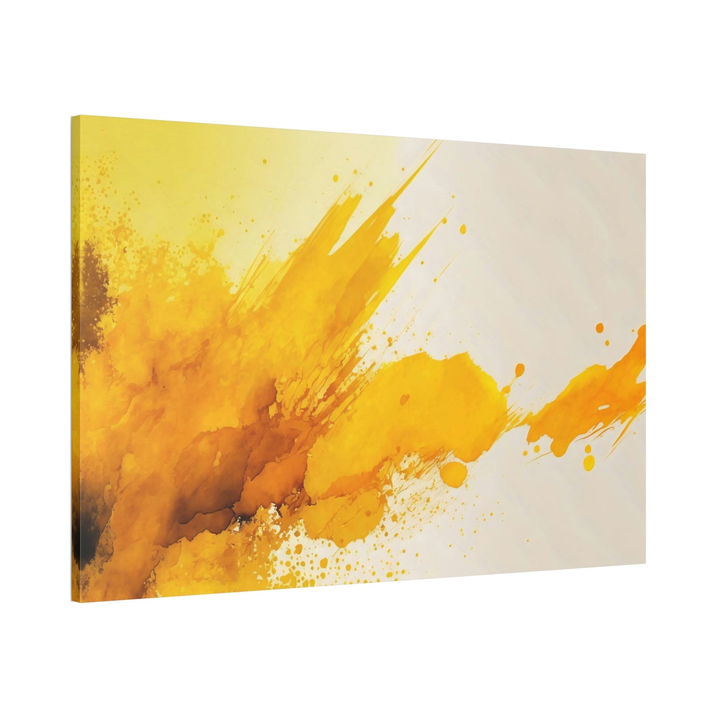 Abstract Sunshine: Bold and Cheerful Framed Poster and Canvas Print Art Featuring a Yellow Abstract Design