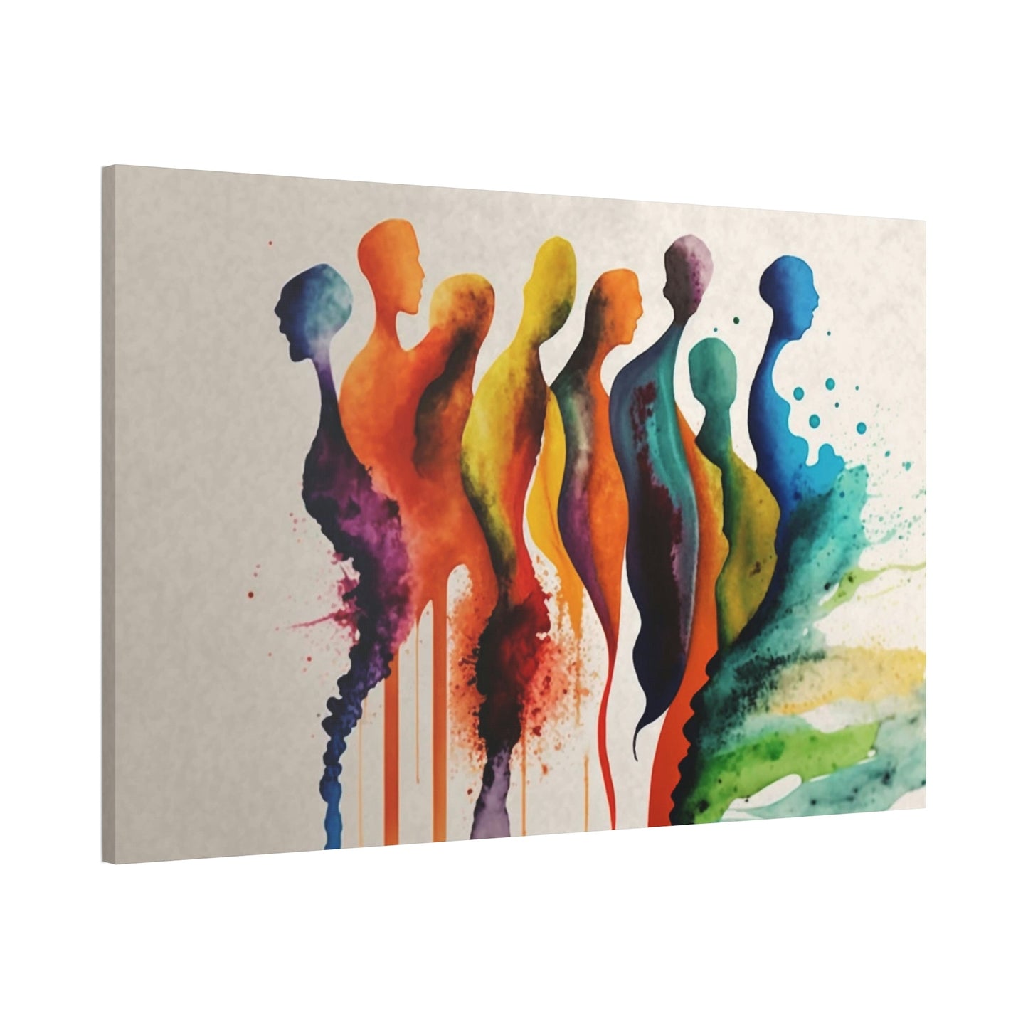 Ethereal Dance: Canvas & Poster Print of Abstract Figures in Motion