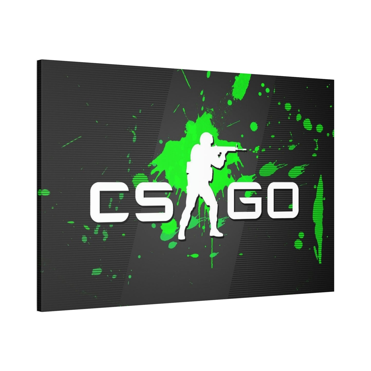 Counter Strike: Dynamic Gaming Art on Natural Canvas & Poster