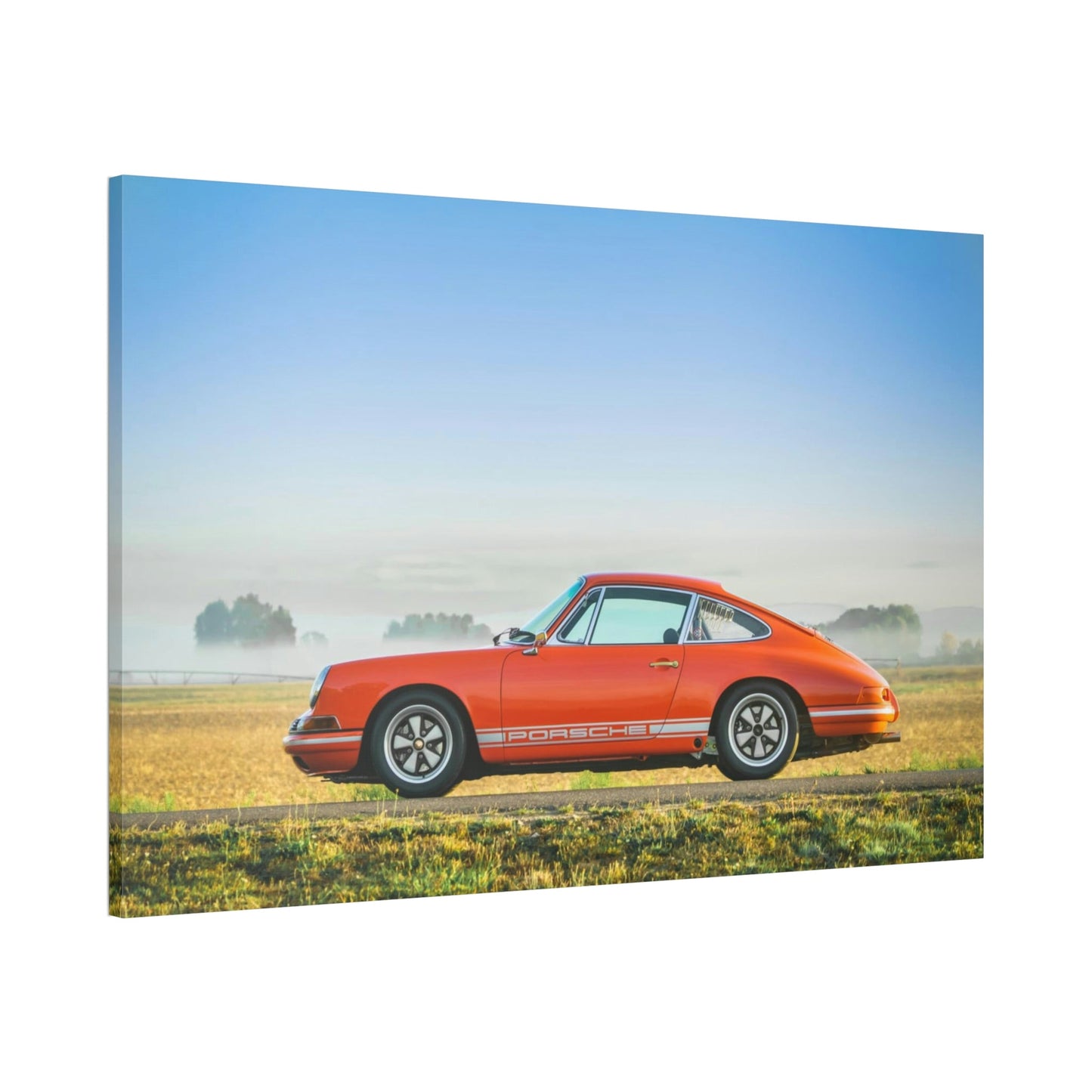 Porsche's Timeless Beauty: Wall Art Print on Canvas & Poster