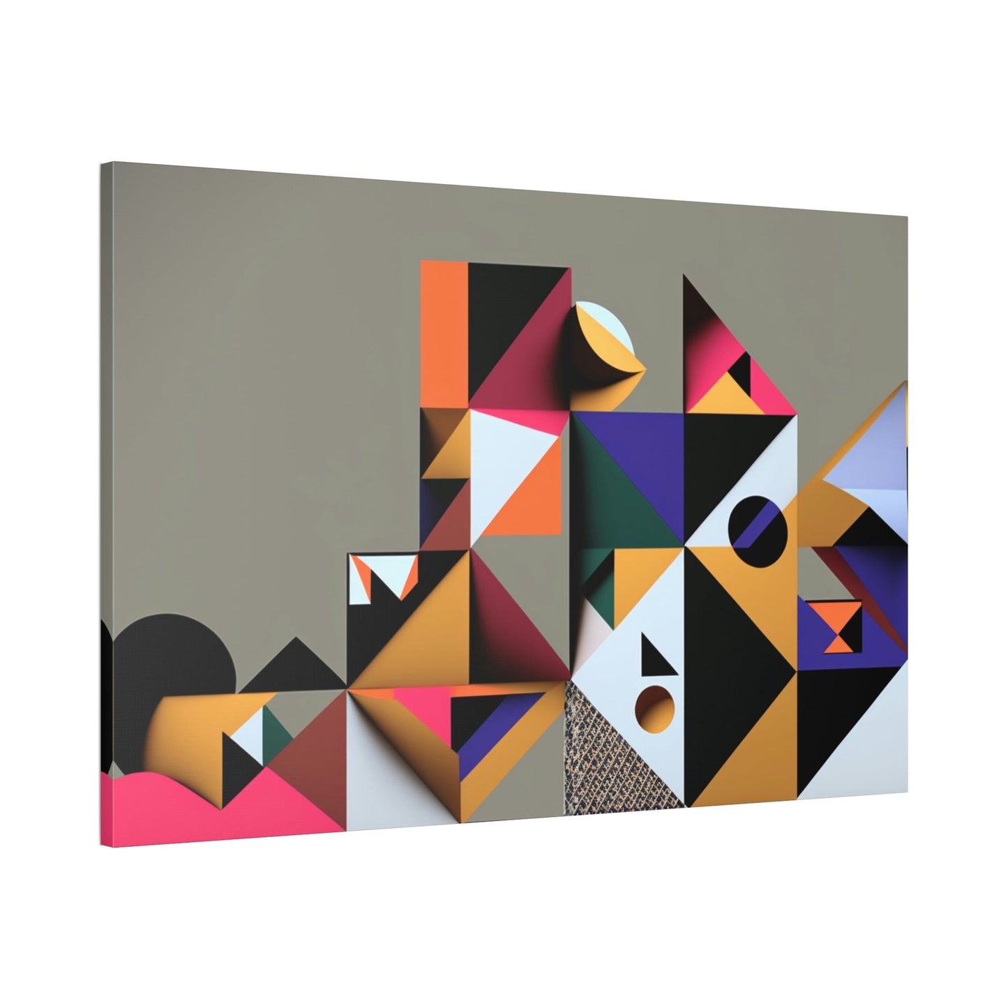 Framed Poster & Canvas of Abstract Symmetry: A Kaleidoscope of Colors