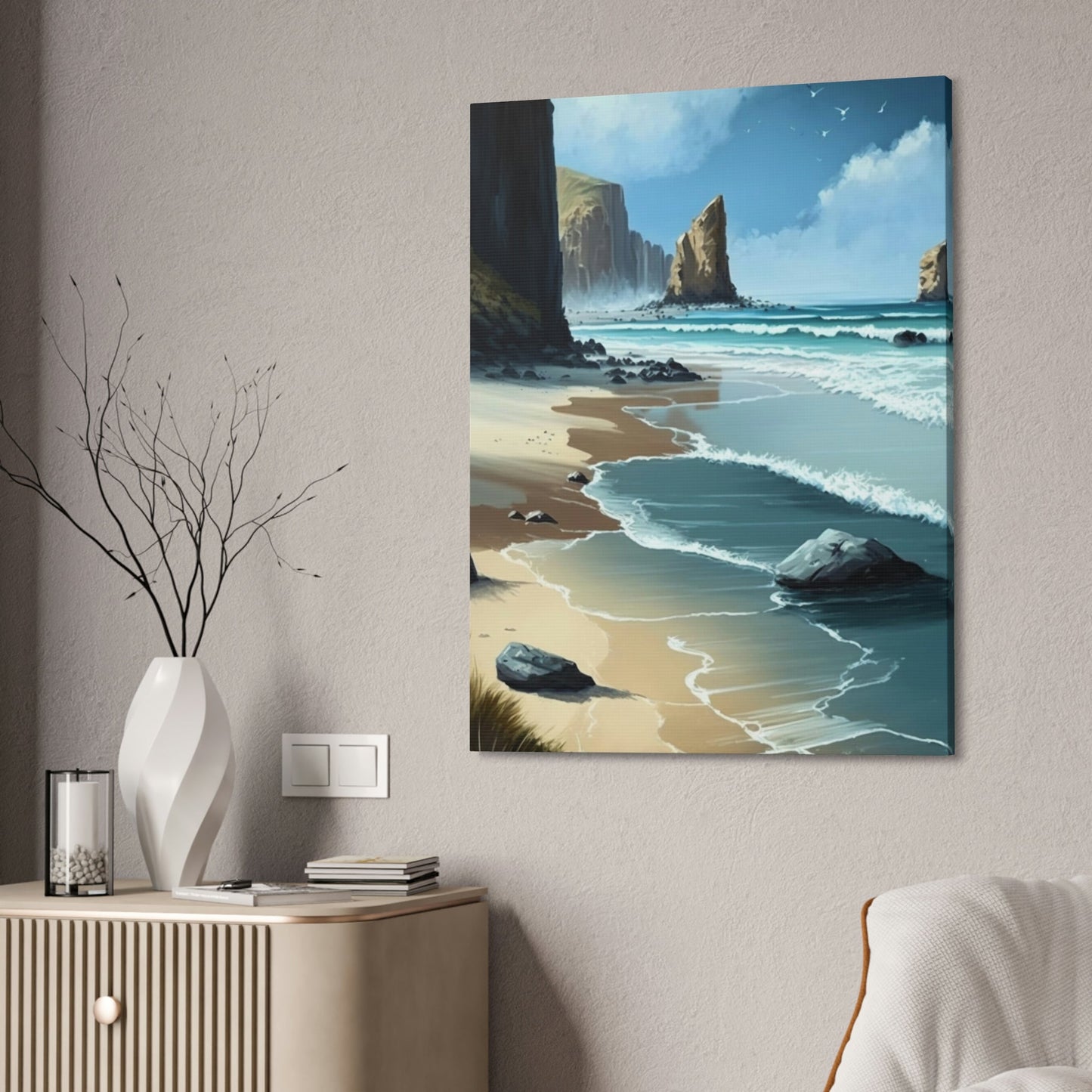 The Coastal Dream: Printed Poster & Canvas of Coastal Landscape