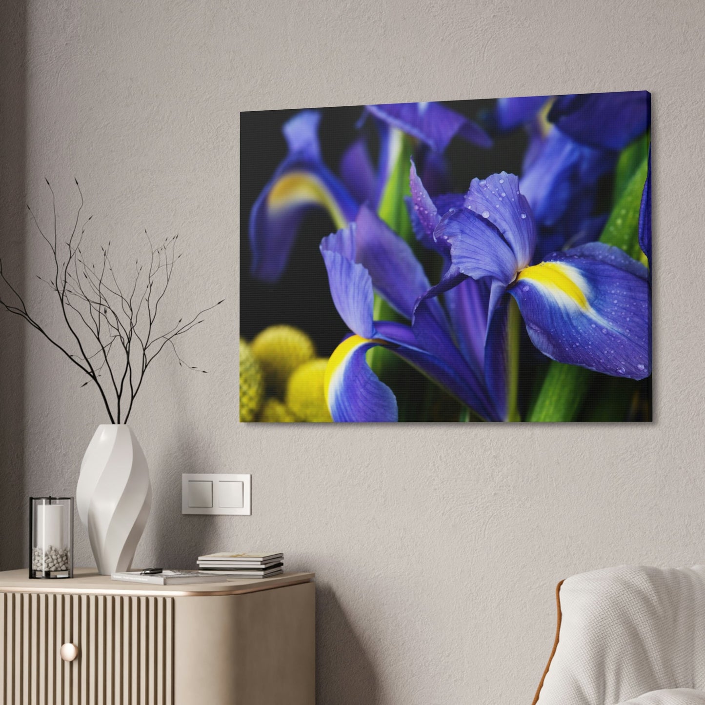 Iris Dreams: A Canvas of Purple and Blue Hues