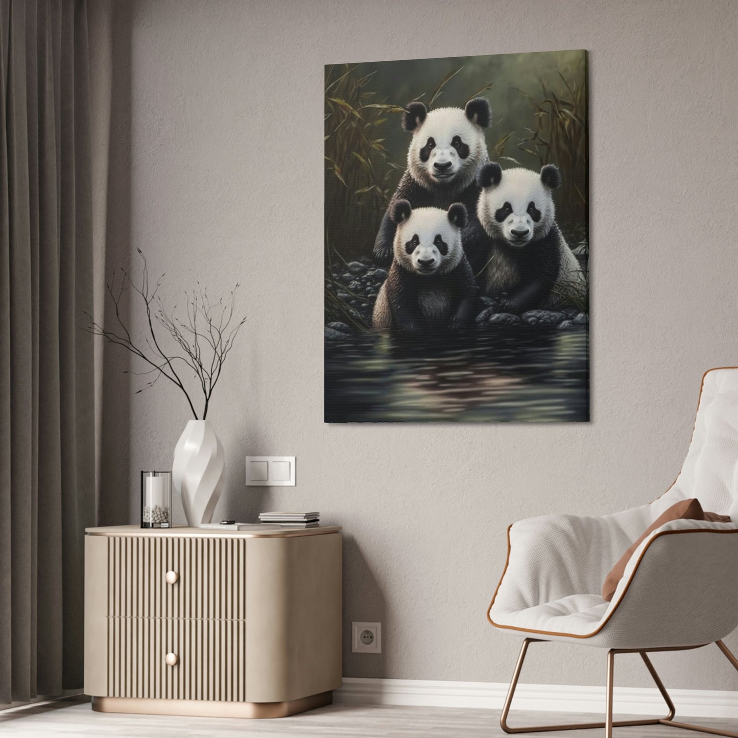 A Window to the World of Pandas: A Canvas That Captures their Spirit