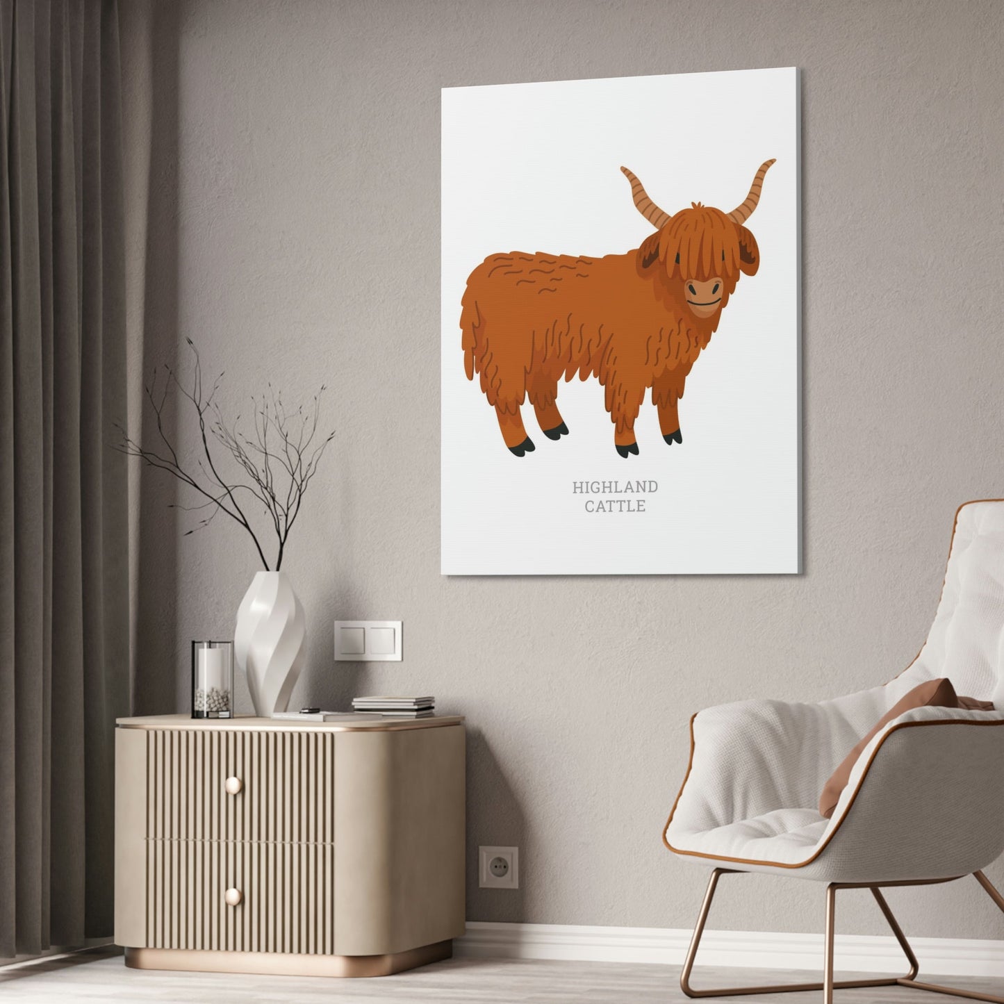 Tranquil Grazing: Cow Art a Calming Wall Art Addition to Any Space