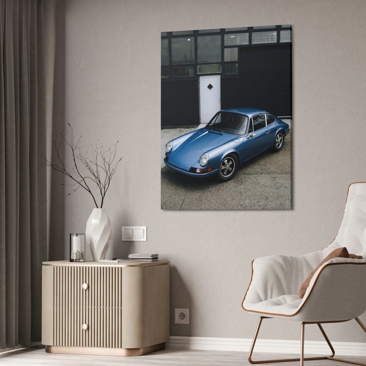 The Art of Porsche: Natural Canvas and Framed Prints of Automotive Beauty