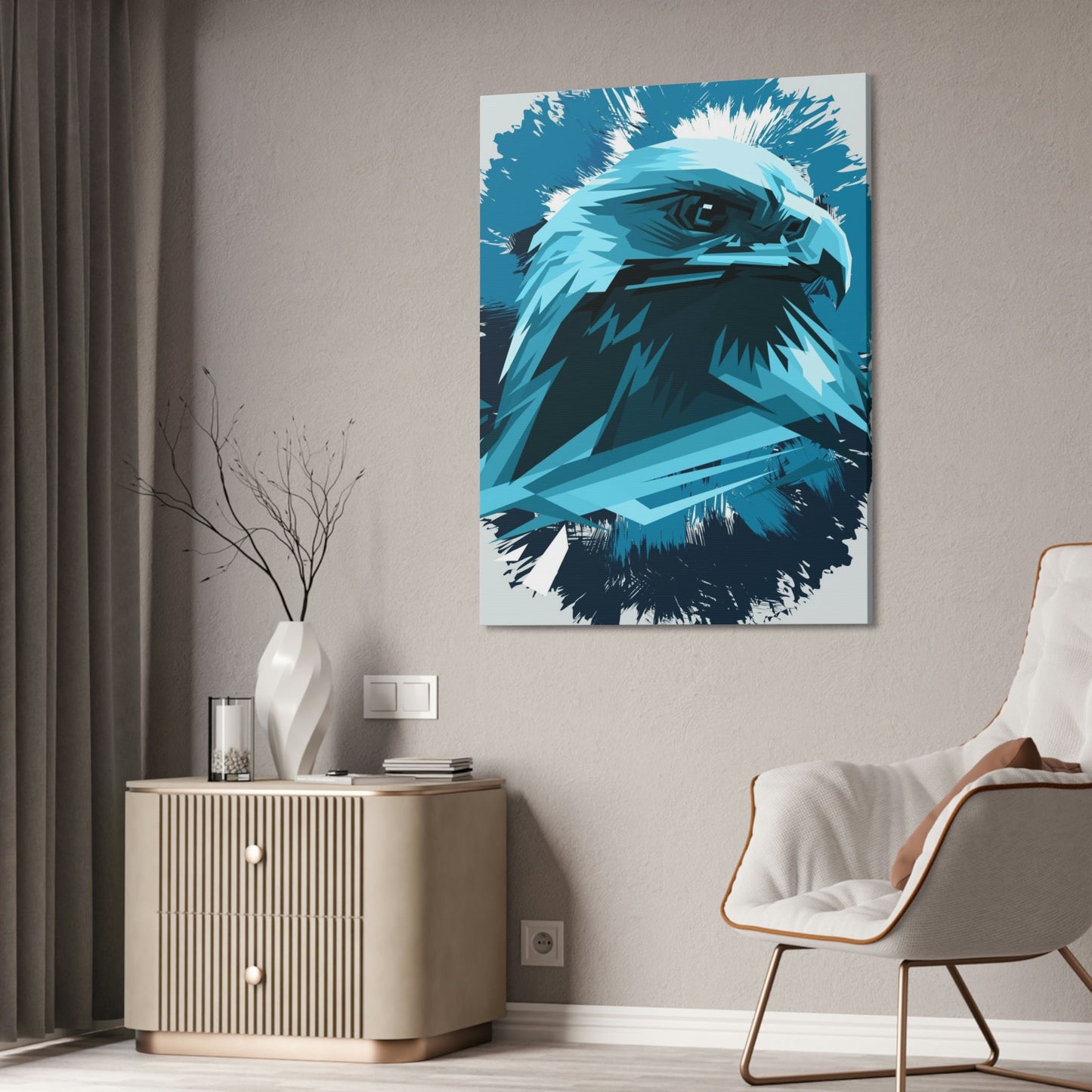 Eagle's Resplendence: Canvas Wall Art, Immersing in their Radiant Glory