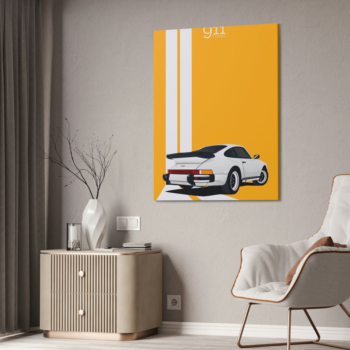 Racing with Style: A Canvas & Poster Print of Porsche's Sleek Lines in Action