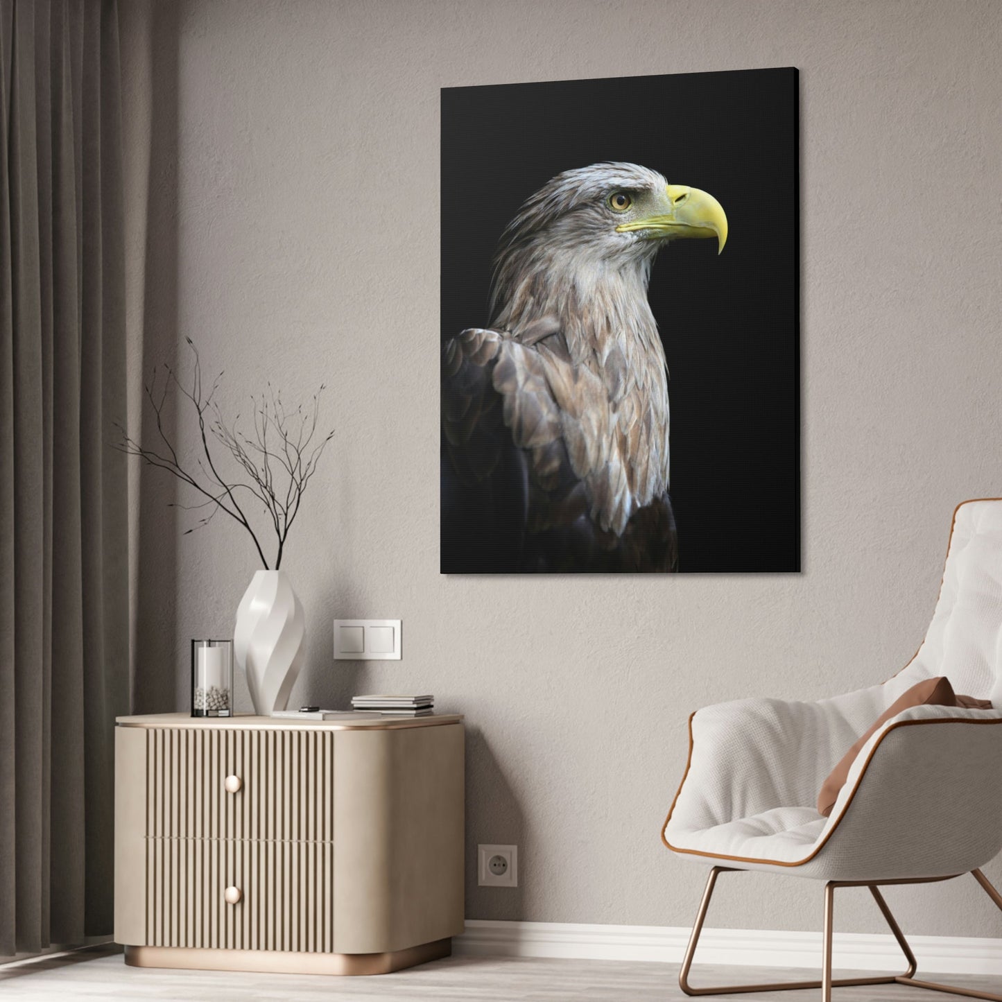 Eagle's Resilience: Inspiring Canvas Print, Showcasing their Indomitable Spirit