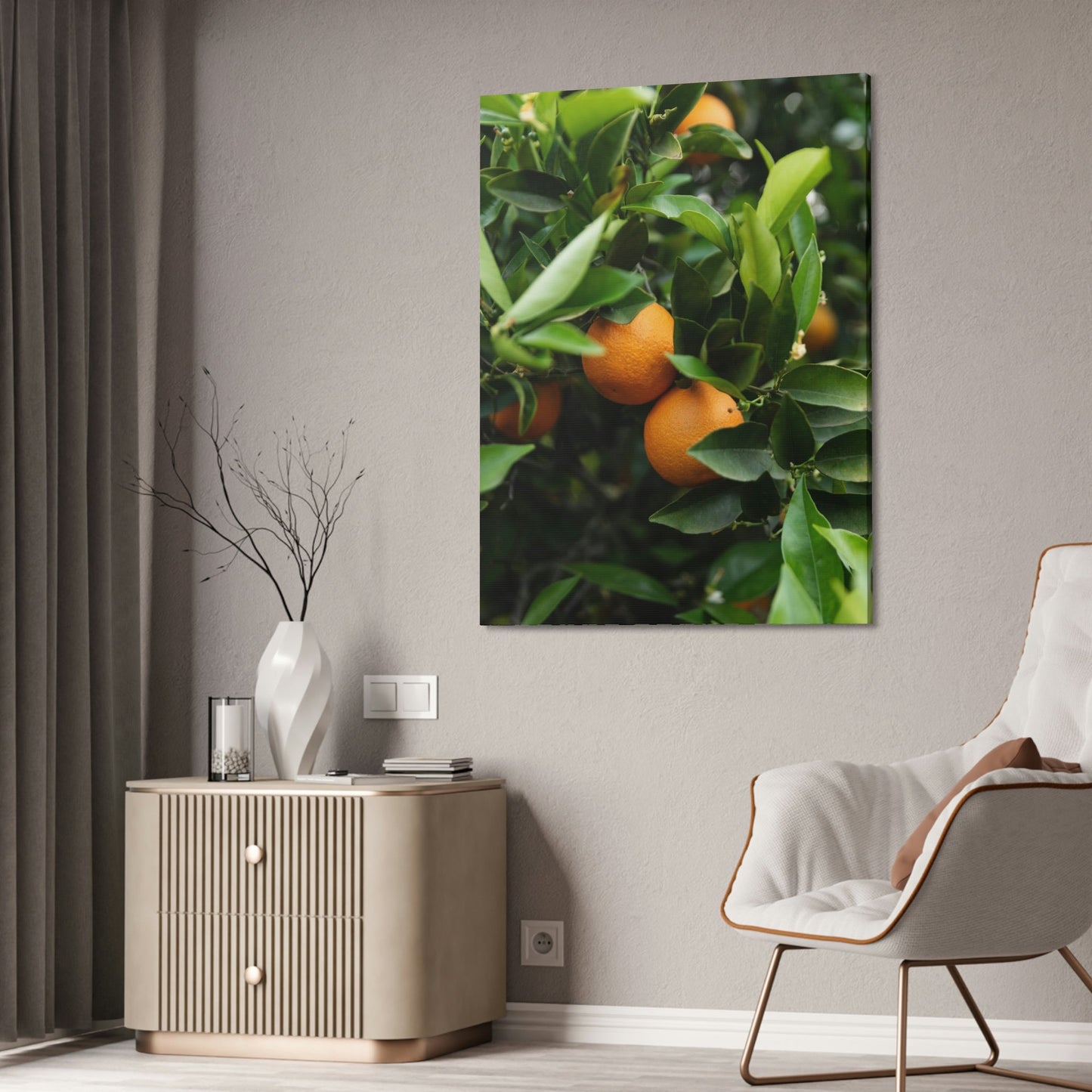 Vivid Orchard: Fruit Trees Canvas Wall Decor