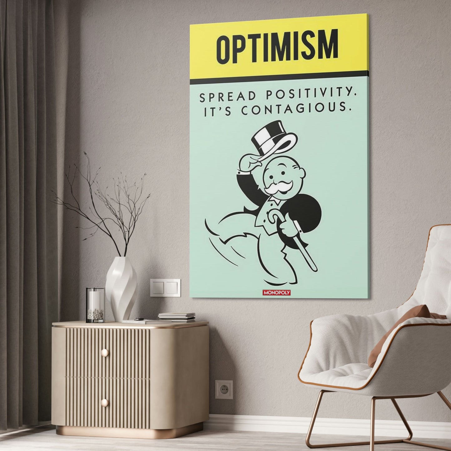 Colorful and Inspiring: Alec Monopoly's Quote Canvas and Poster Print