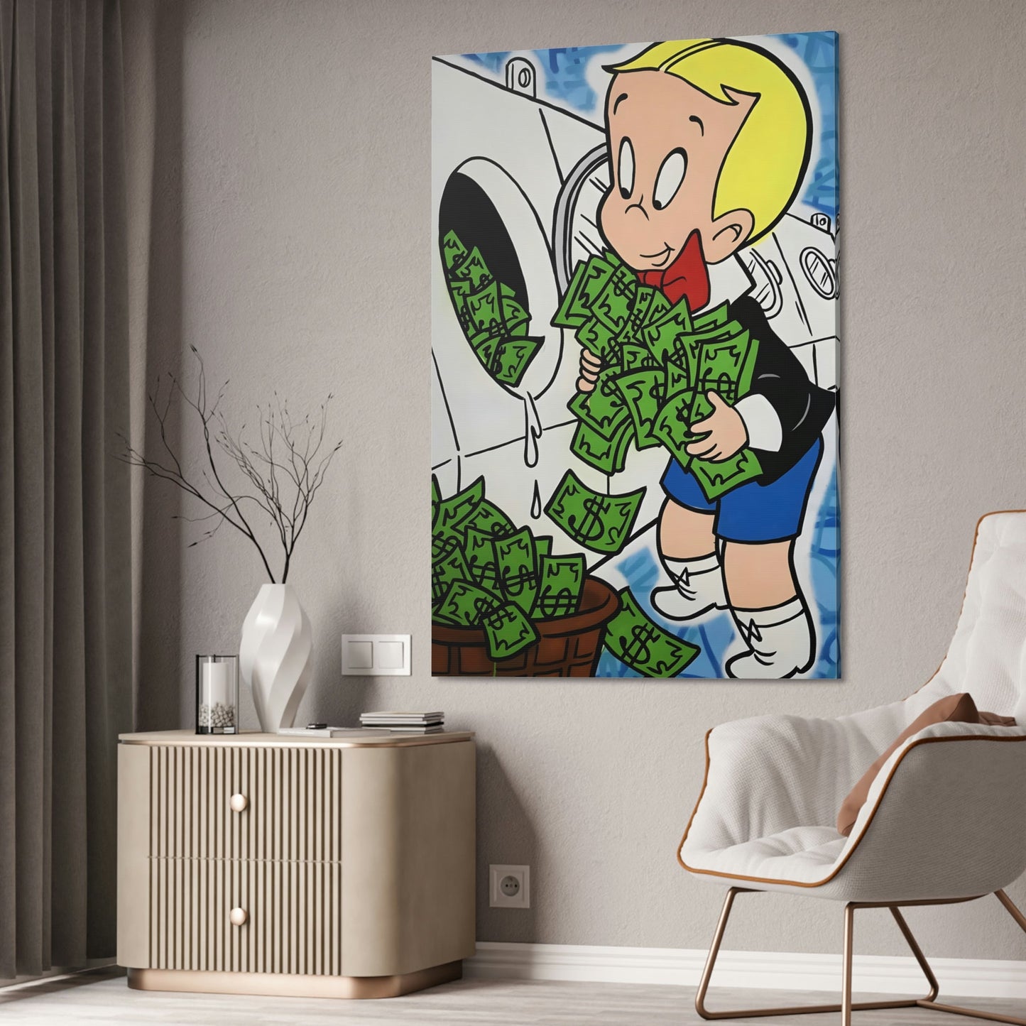 Alec Monopoly's World of Art: Iconic Canvas and Poster Prints Featuring Alec Monopoly's Signature Graffiti Style