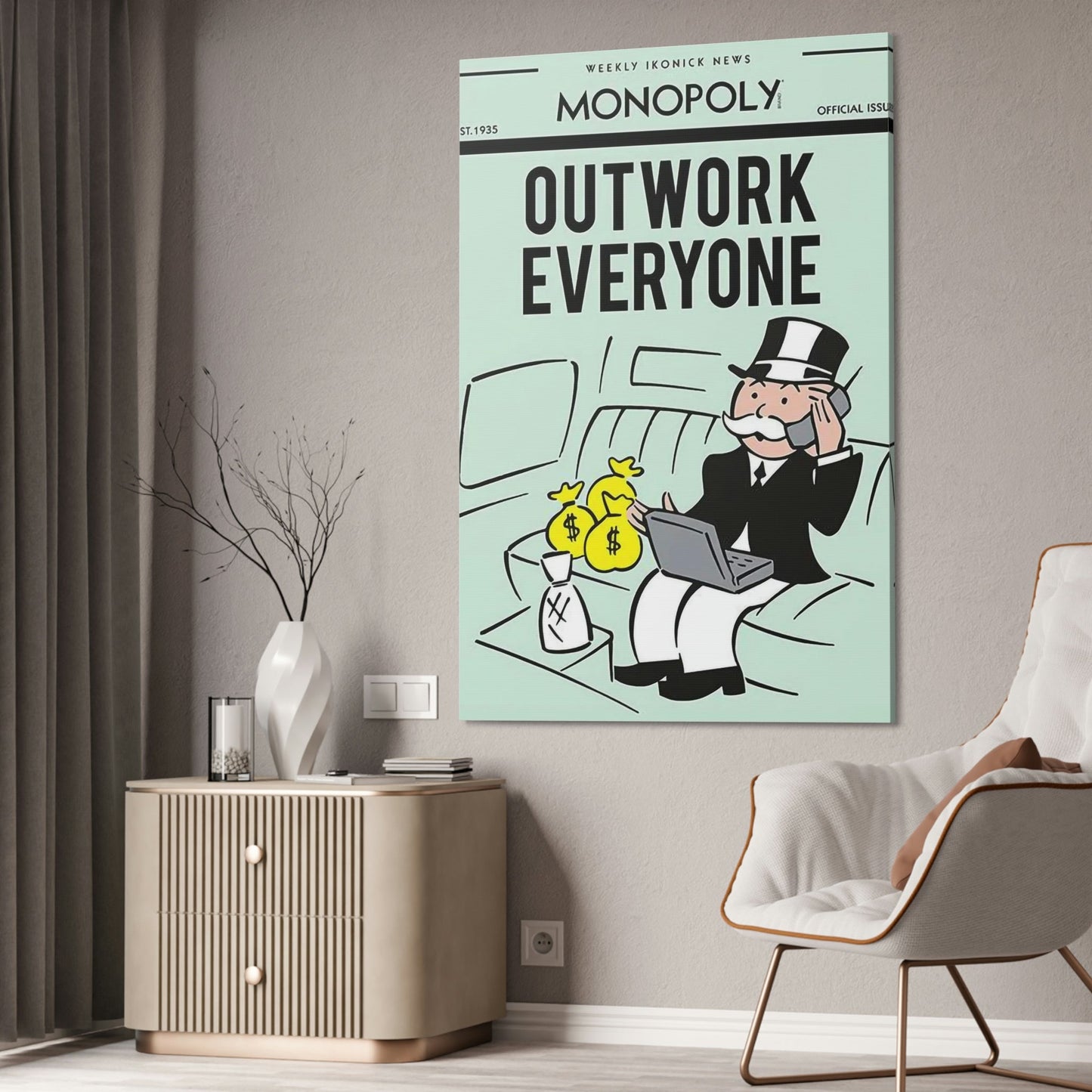 Motivation Meets Art: Alec Monopoly's Quote Framed Canvas and Poster Collection
