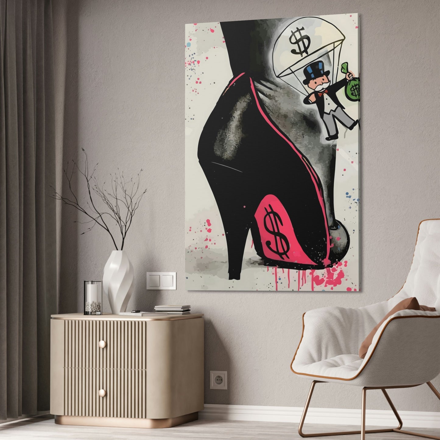 Graffiti with a Twist: Creative Framed Posters and Prints of Alec Monopoly's Graffiti Art on Framed Canvas