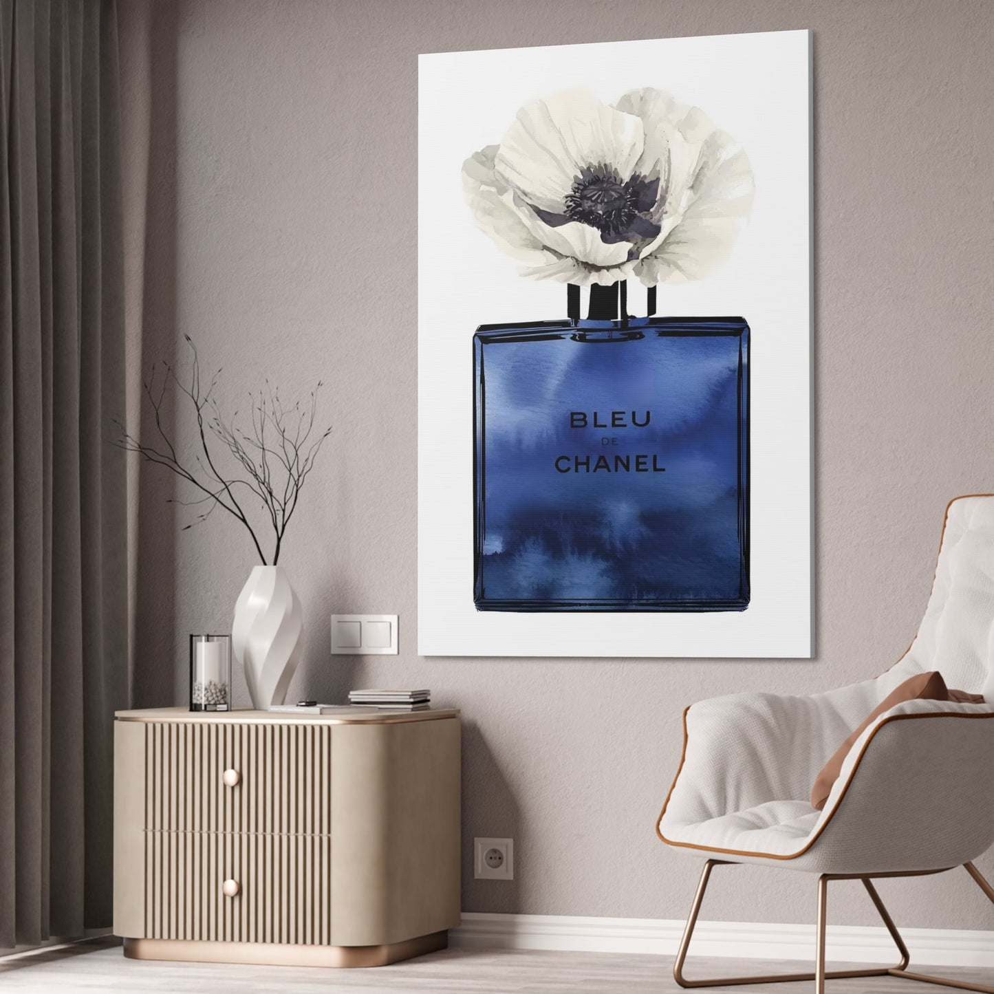 Chanel's Timeless Beauty: Luxurious Print on Framed Canvas