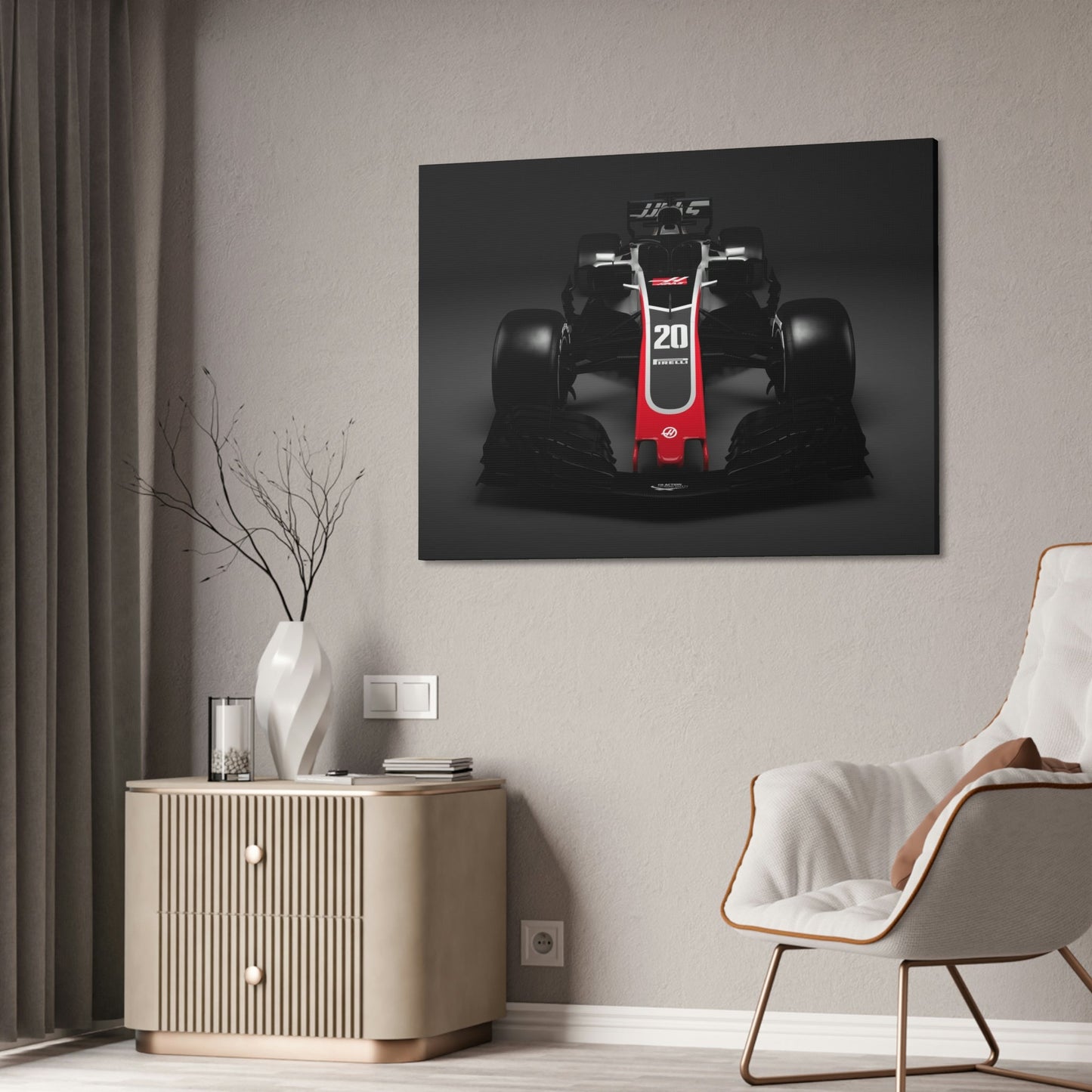 F1 Masterpiece: Stunning Wall Art on Framed Canvas