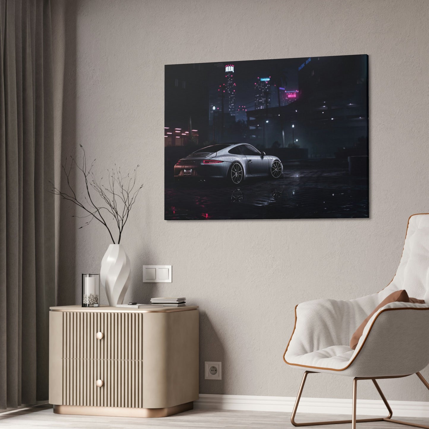 Porsche Artistry on Canvas: Natural Canvas Art for Auto Lovers