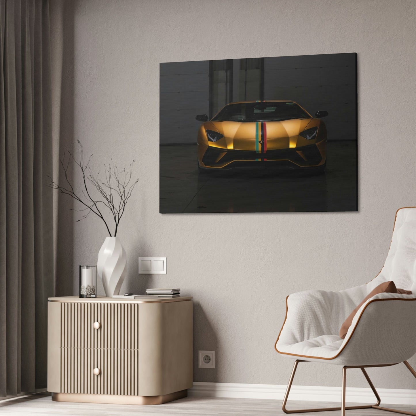 Lamborghini on Canvas & Poster: Captivating Print for Car Enthusiasts