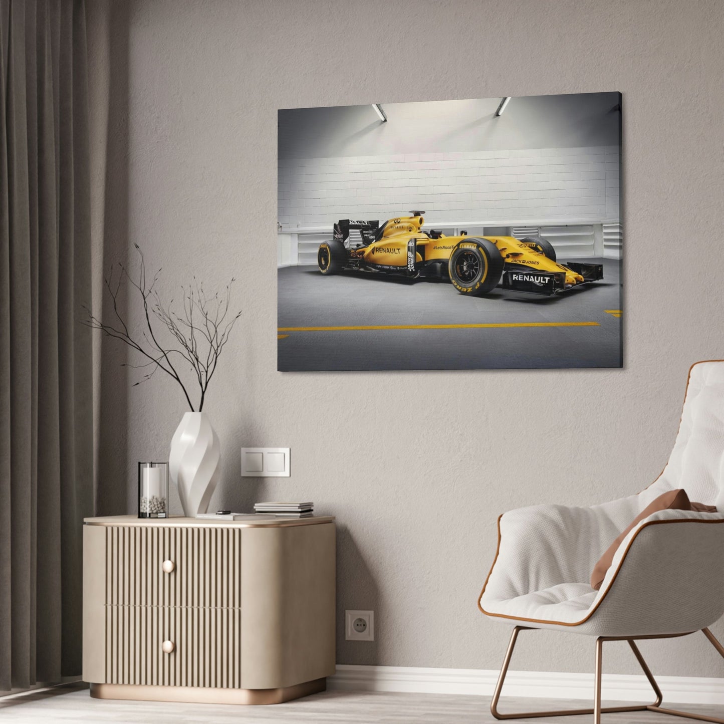 Racing Dreams Unleashed: F1 Framed Canvas and Poster Art for Car Lovers