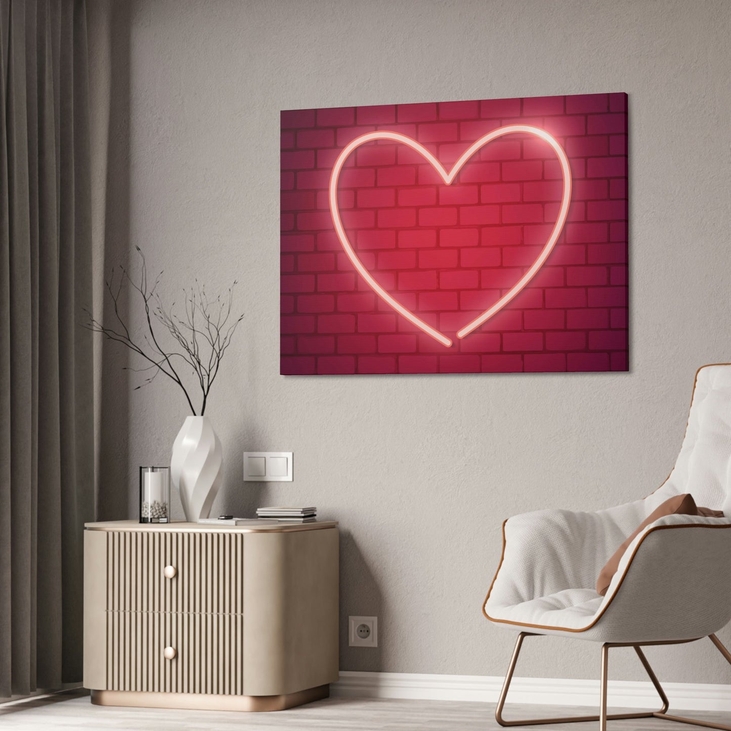 Neon Marvels: Captivating Wall Art on Natural Canvas and Framed Poster Prints