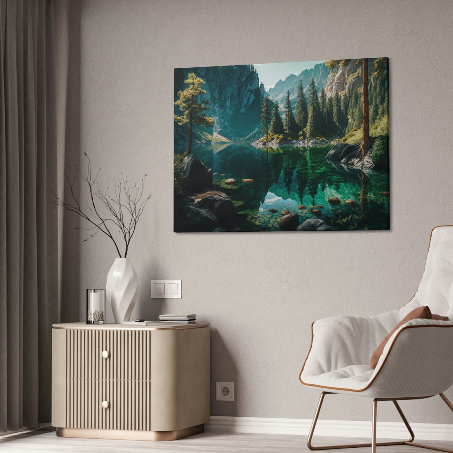 Flowing Beauty: Wall Art and Canvas Print of Lakes and Rivers