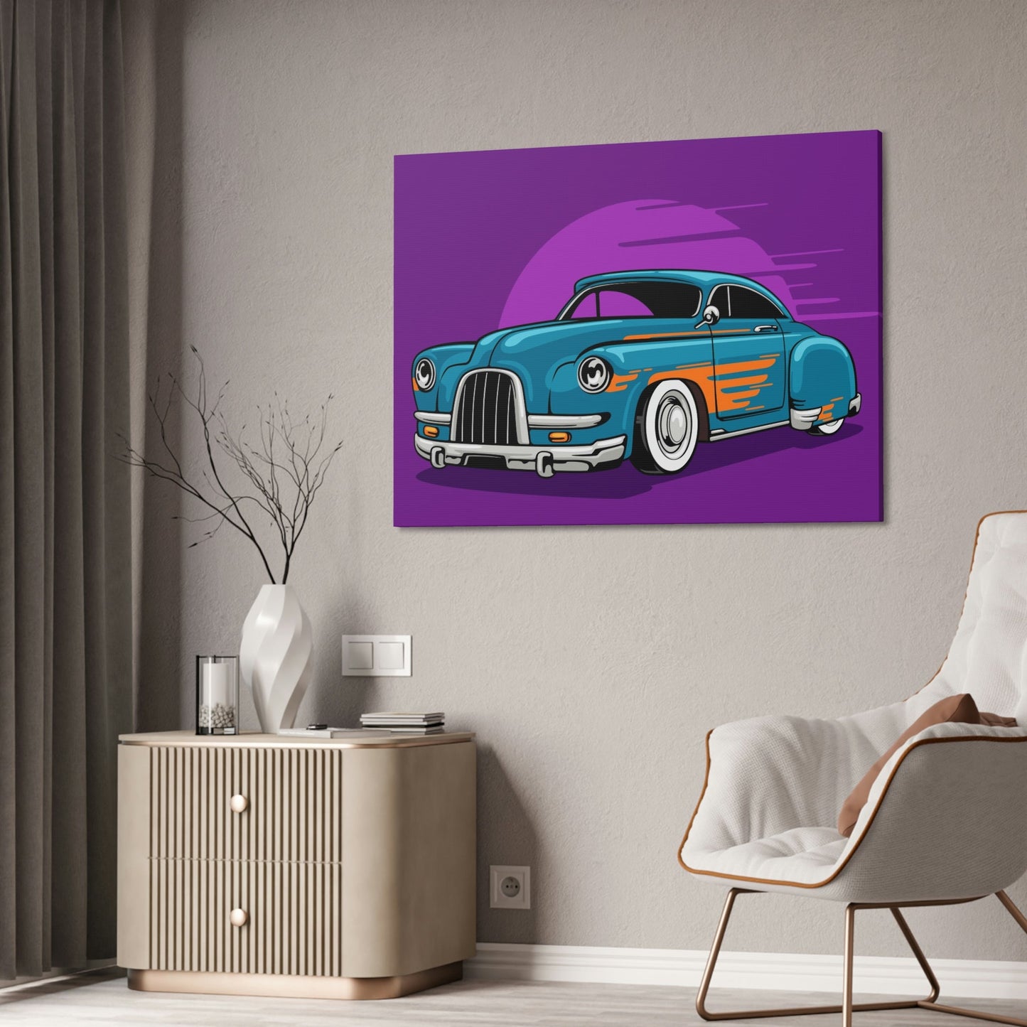 Porsche on the Move: Modern Canvas Wall Art for Racing Enthusiasts