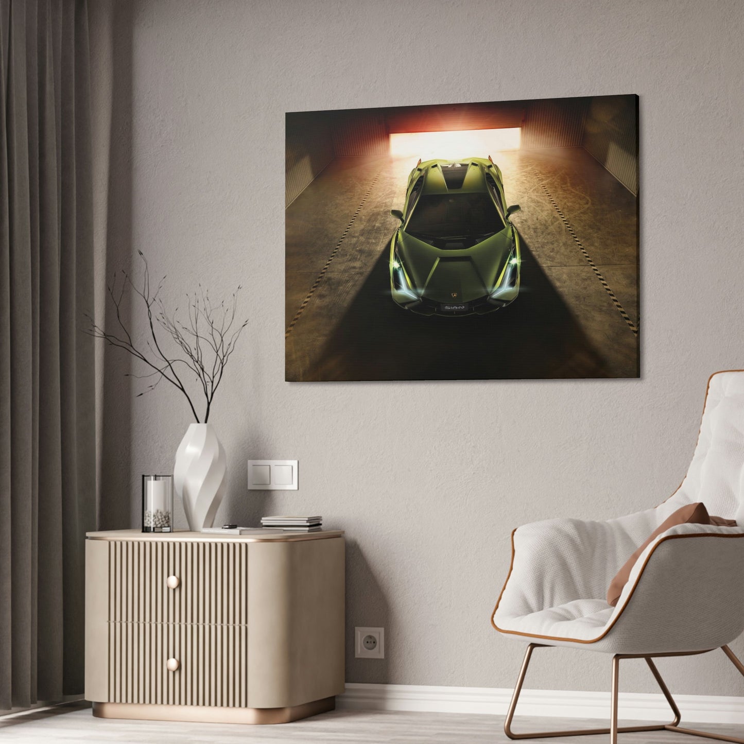 The Power of Perfection: Stunning Canvas Print of Lamborghini
