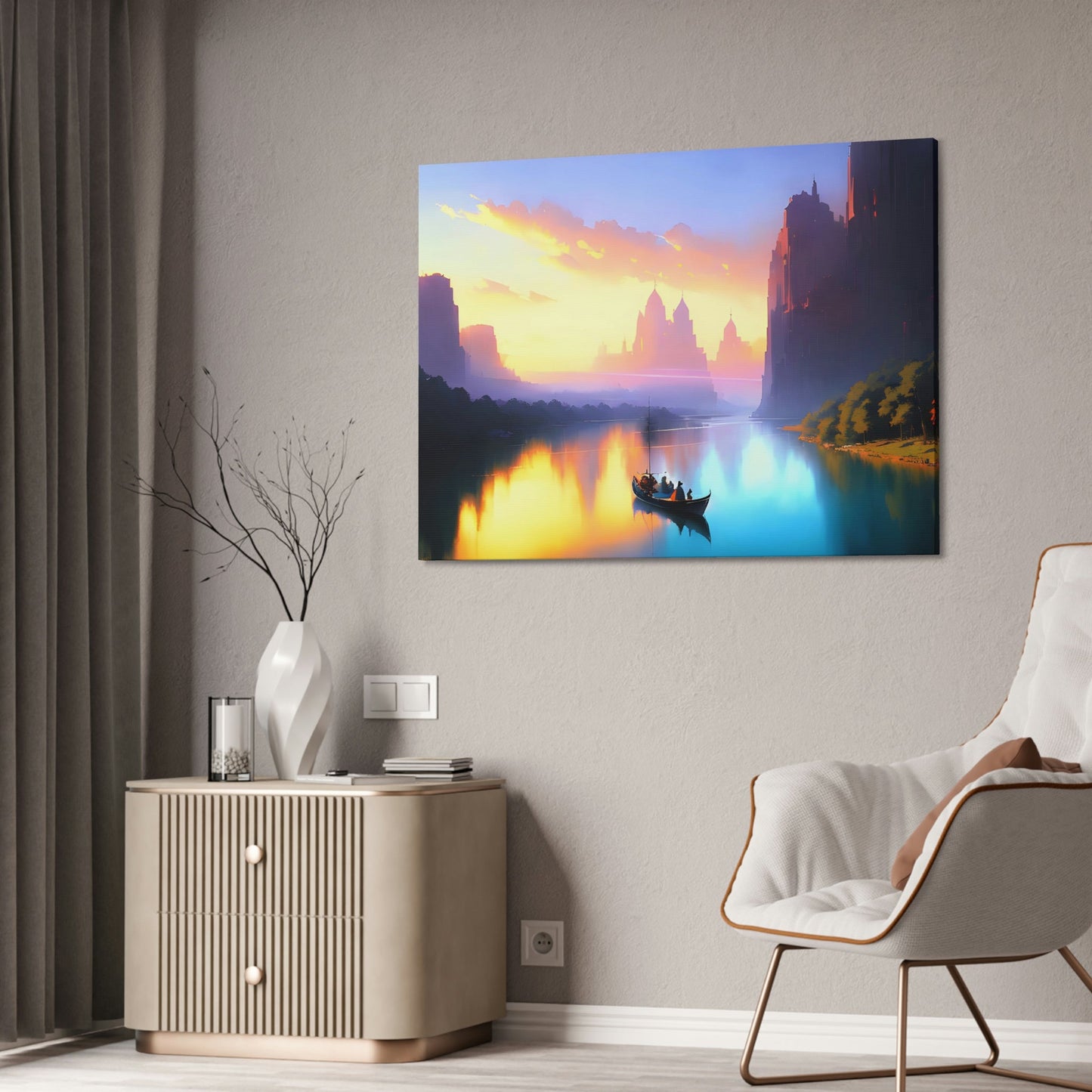 River Dreams: Wall Art and Canvas Print of Serene Lakes and Rivers