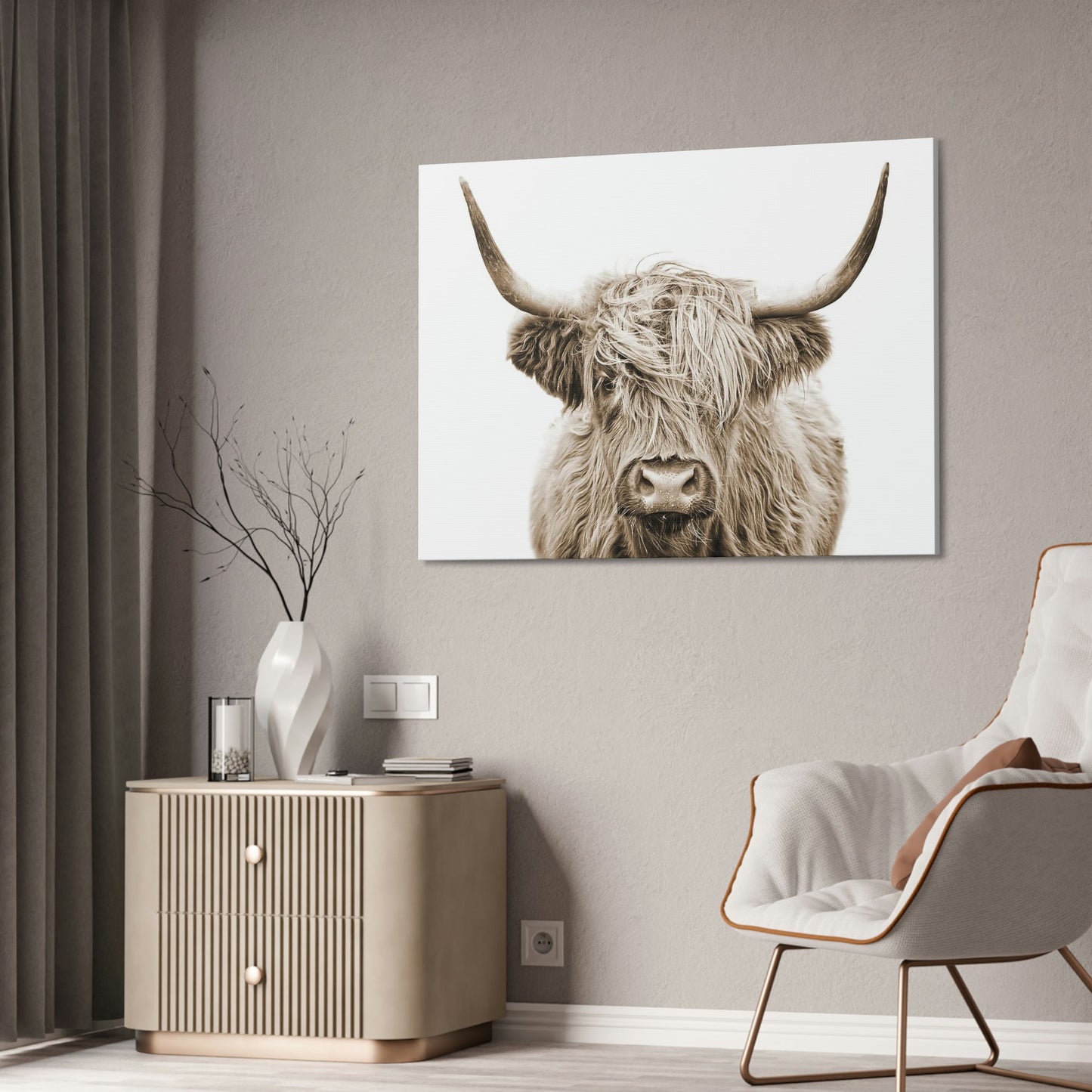 HIghland Cow | Horned Cattle | Wall Art — Pixoram